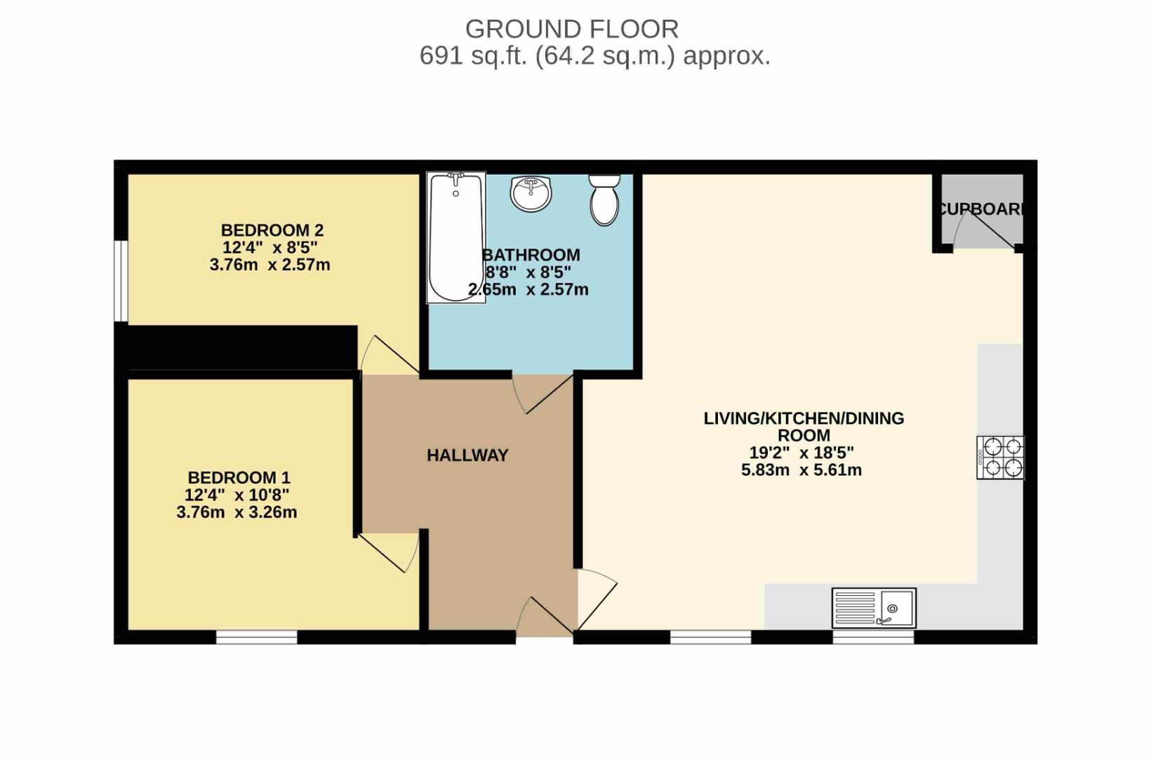 Flat 15, 32, Dudley Road, Manchester floorplan