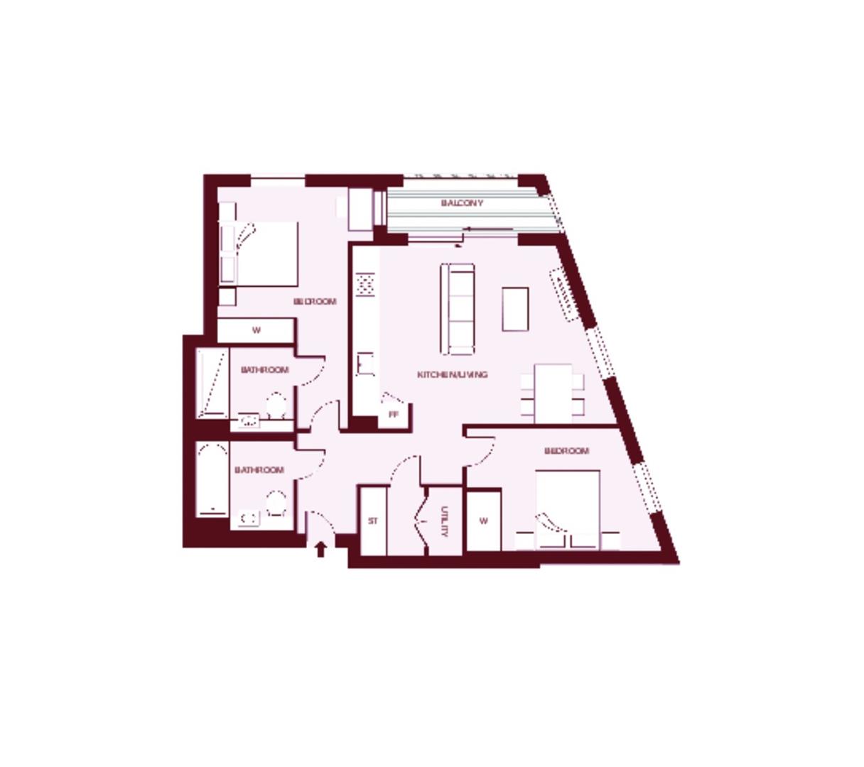 54325342, Ferry Island, 2 Heart Of Hale, London floorplan