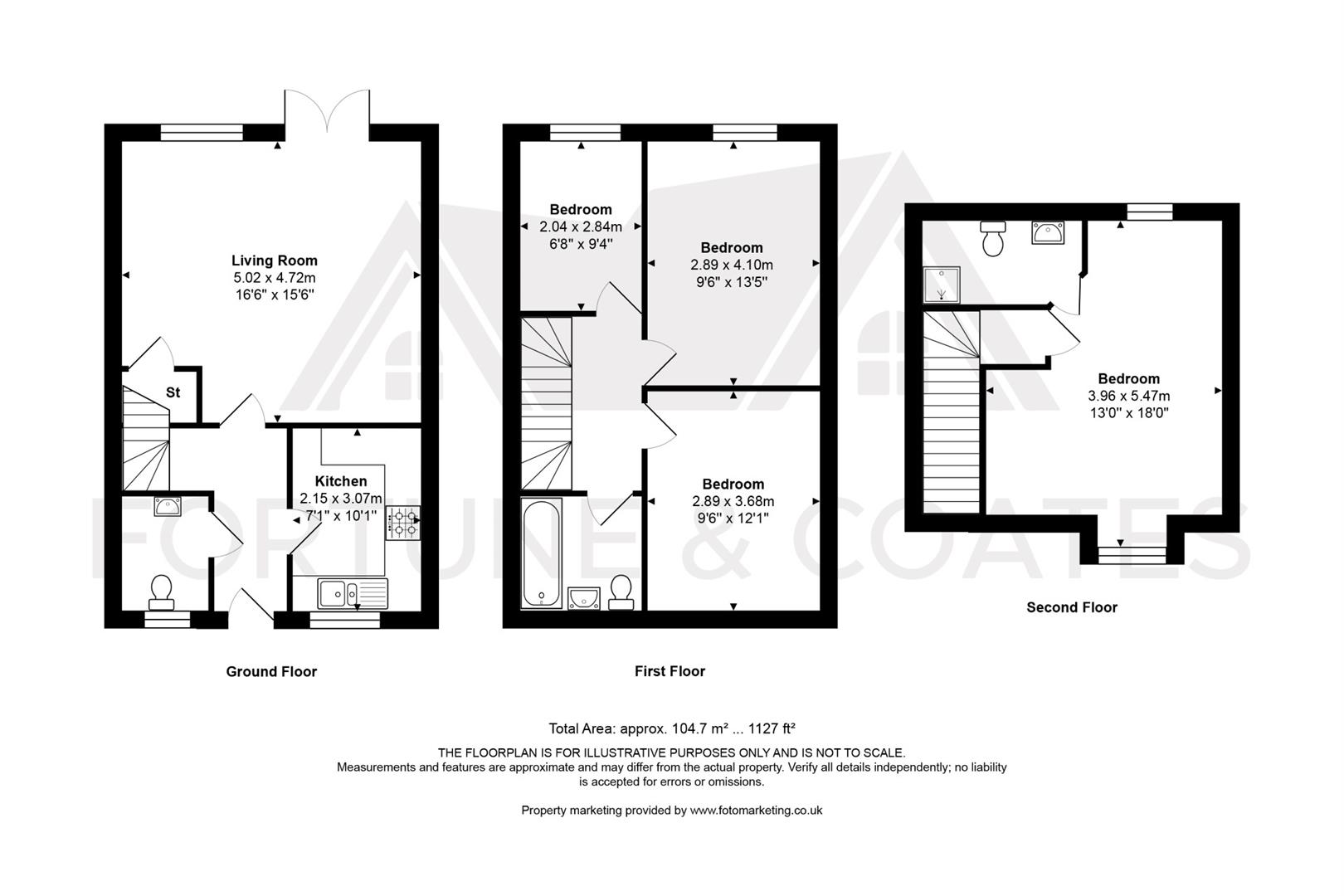 108, Old Oak Way, Harlow floorplan