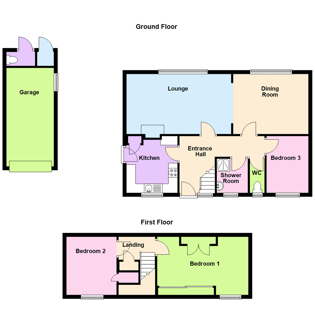 1, Heol Derw, Cardigan floorplan