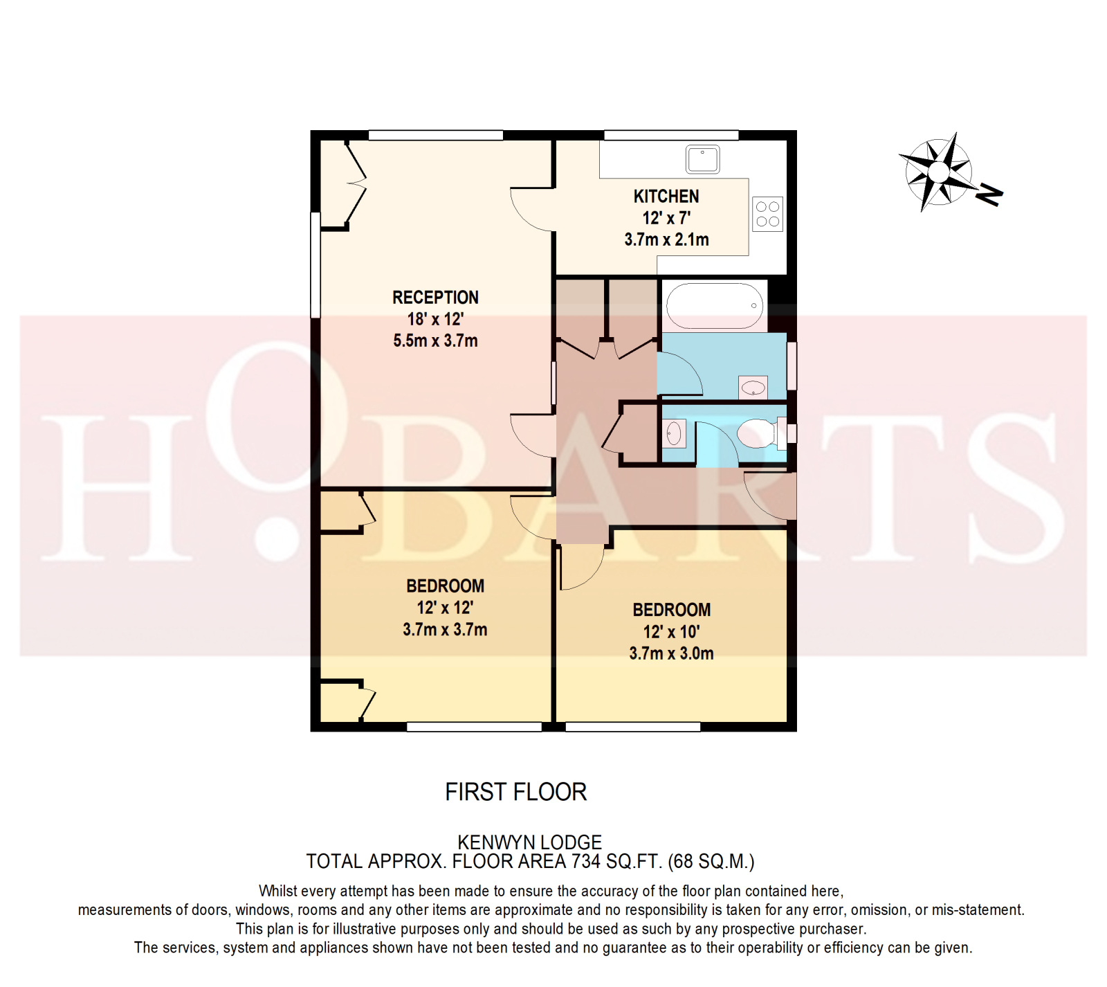 Flat 3 Kenwyn Lodge, Western Road, LONDON floorplan