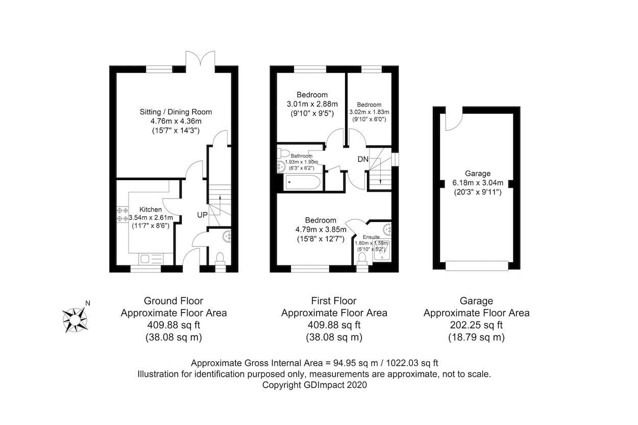 Ringley Road, Horsham, West Sussex RH12, 3 bedroom end terrace house