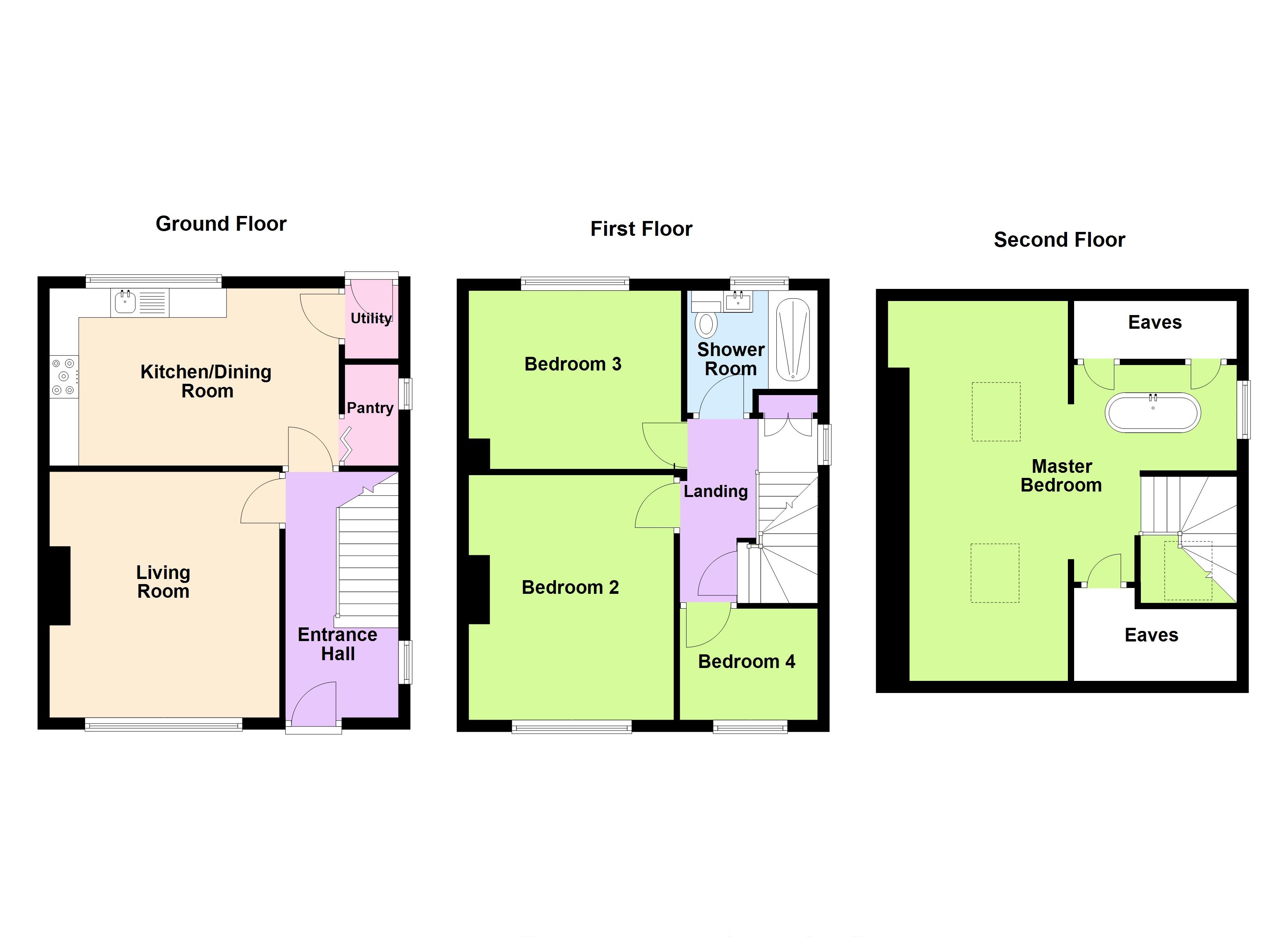 8, Greenhayes, Tenby floorplan