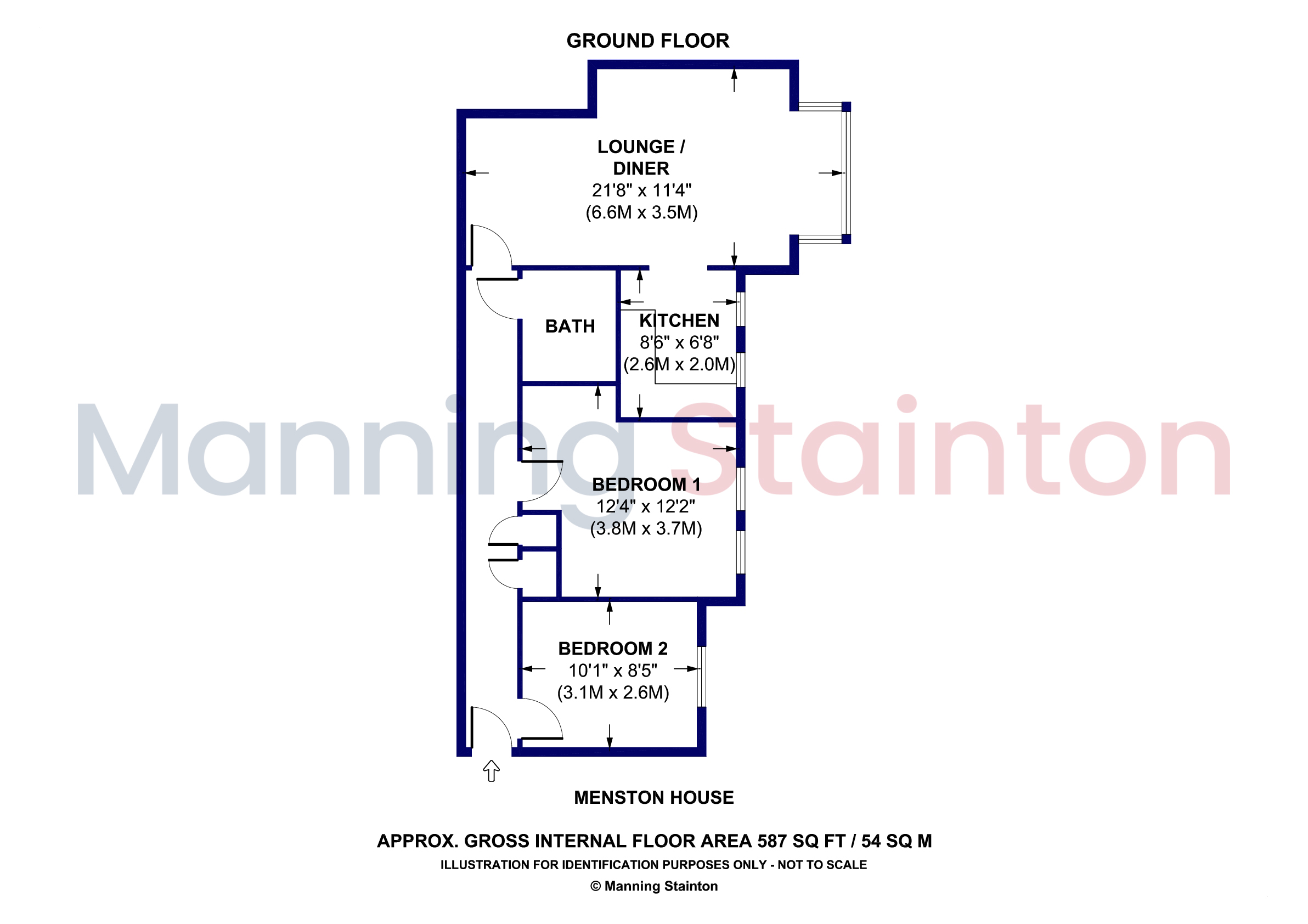 2 Menston House, 53, High Royds Drive, Ilkley floorplan