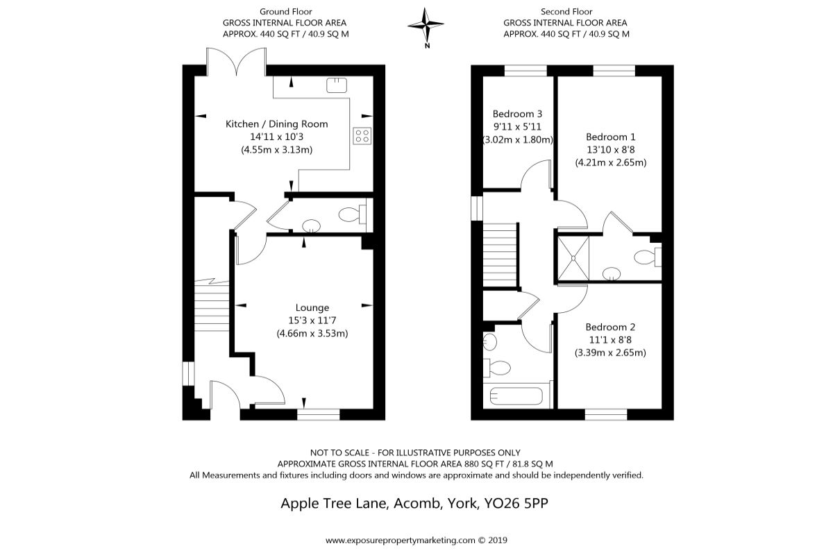 3 Bedrooms Terraced house for sale in Apple Tree Lane, Off Beckfield Lane, York YO26