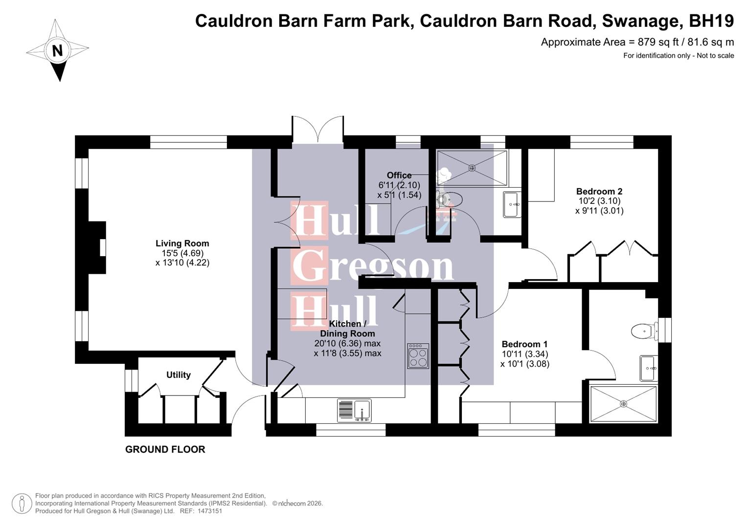 57 Cauldron Barn Farm Park, Cauldron Barn Road, Swanage floorplan