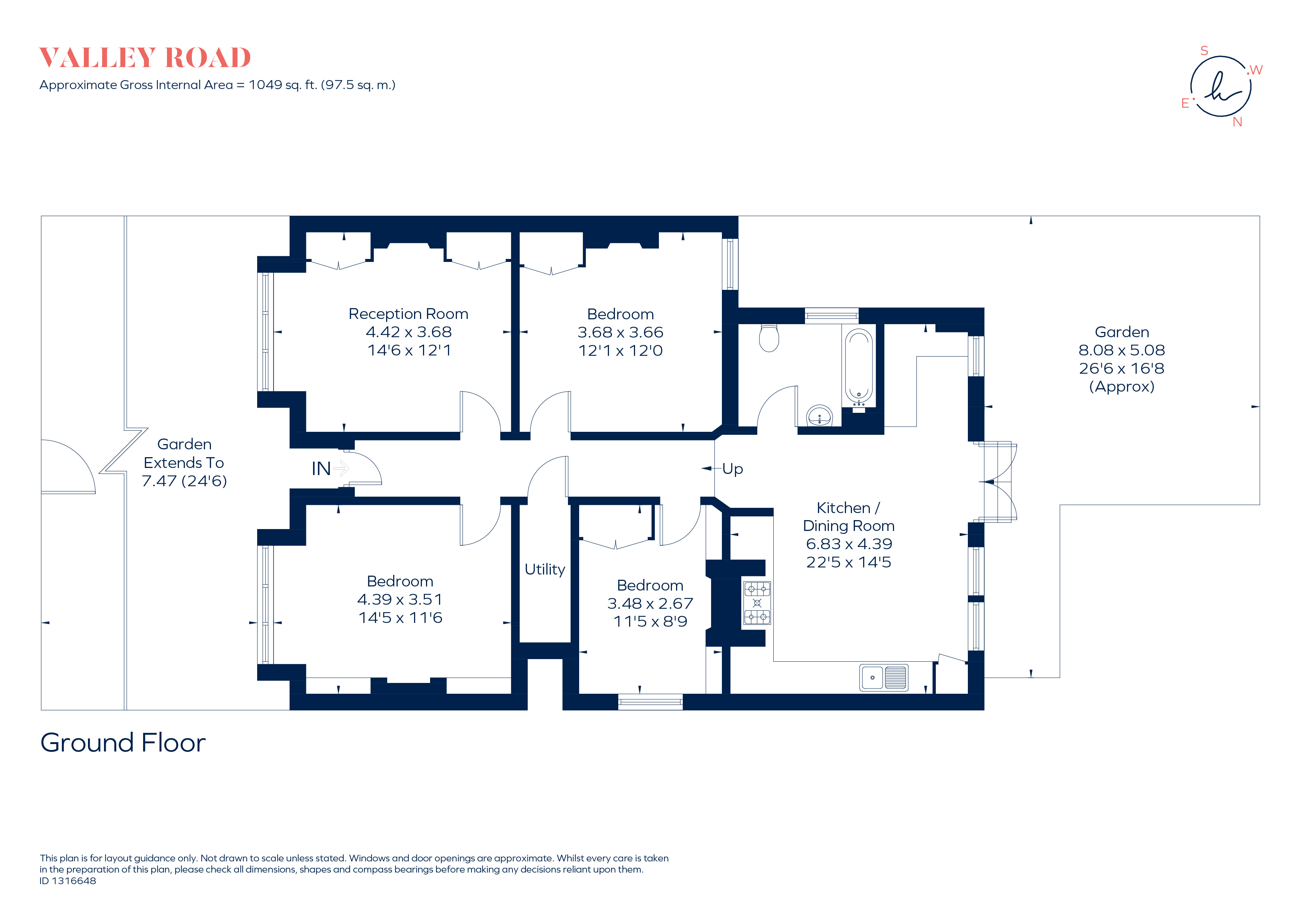 96, Valley Road, London floorplan