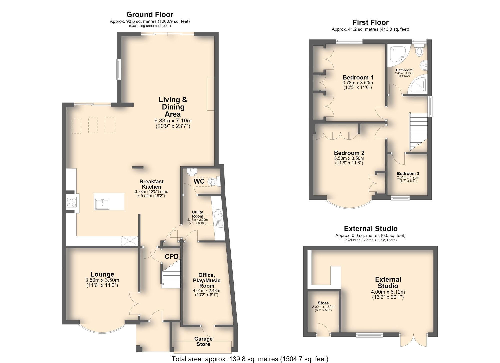 8 Woodhouse Lane, Sheffield floorplan