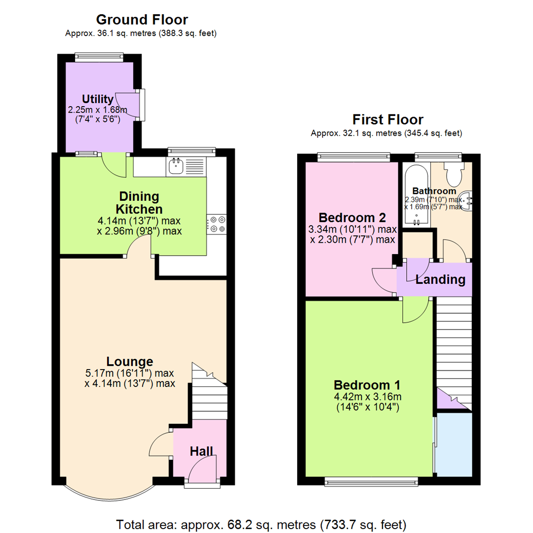 2 bed town house to rent in Radcliffe Gardens, Carlton, Nottingham NG4