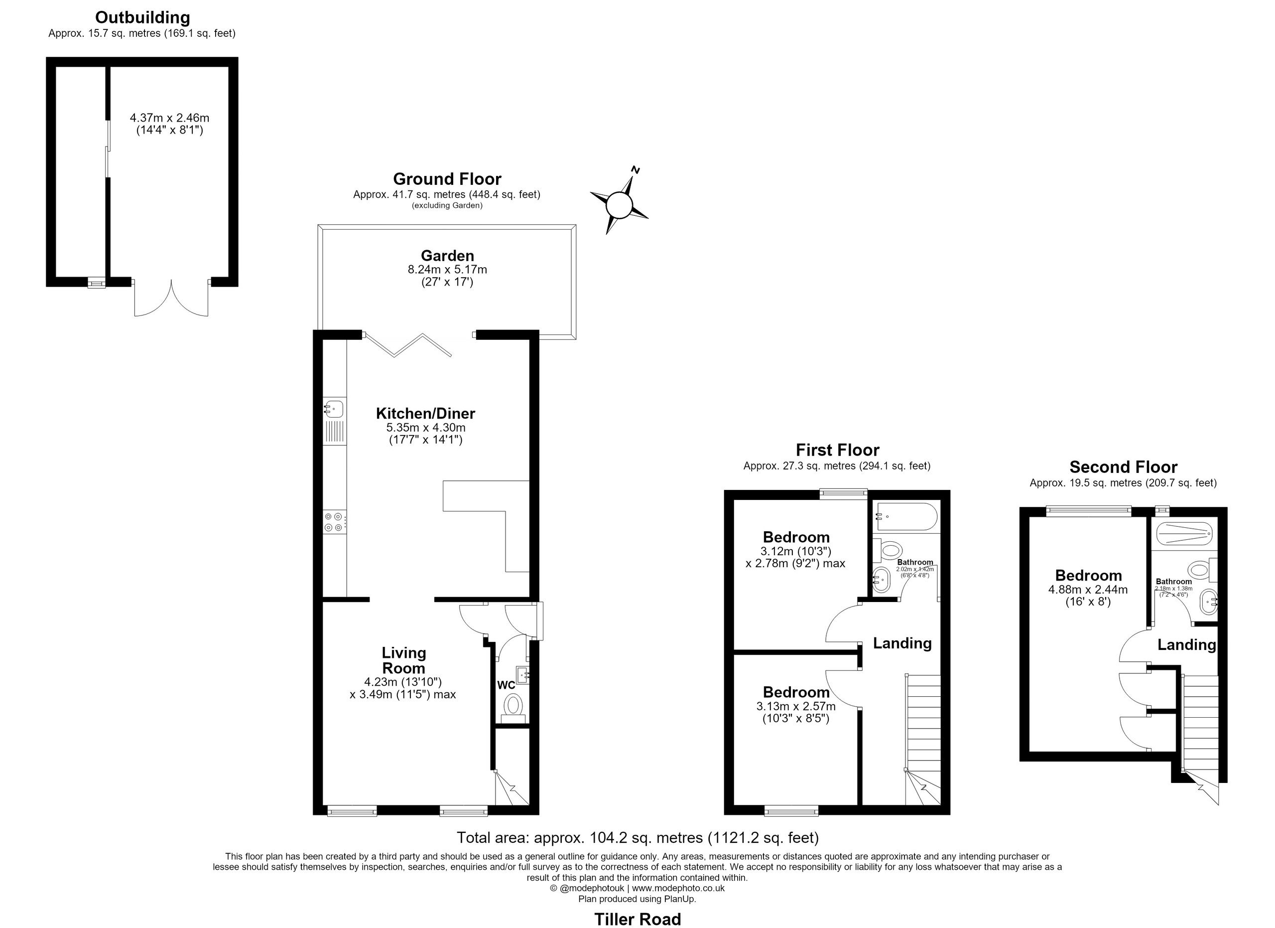 15 Tiller Road, London floorplan