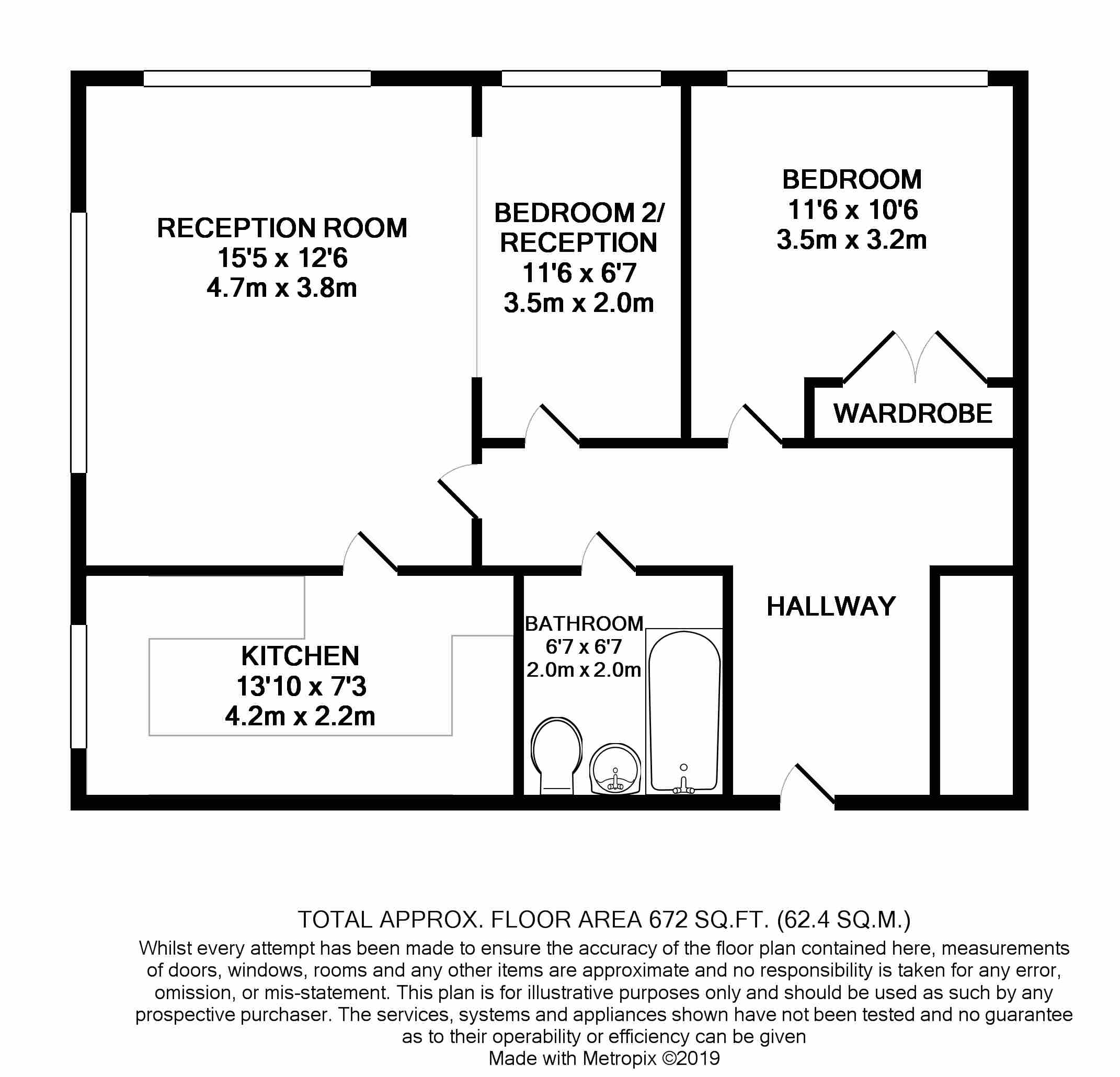 2 Bedrooms Flat for sale in Burnham Gardens, Addiscombe, Croydon CR0