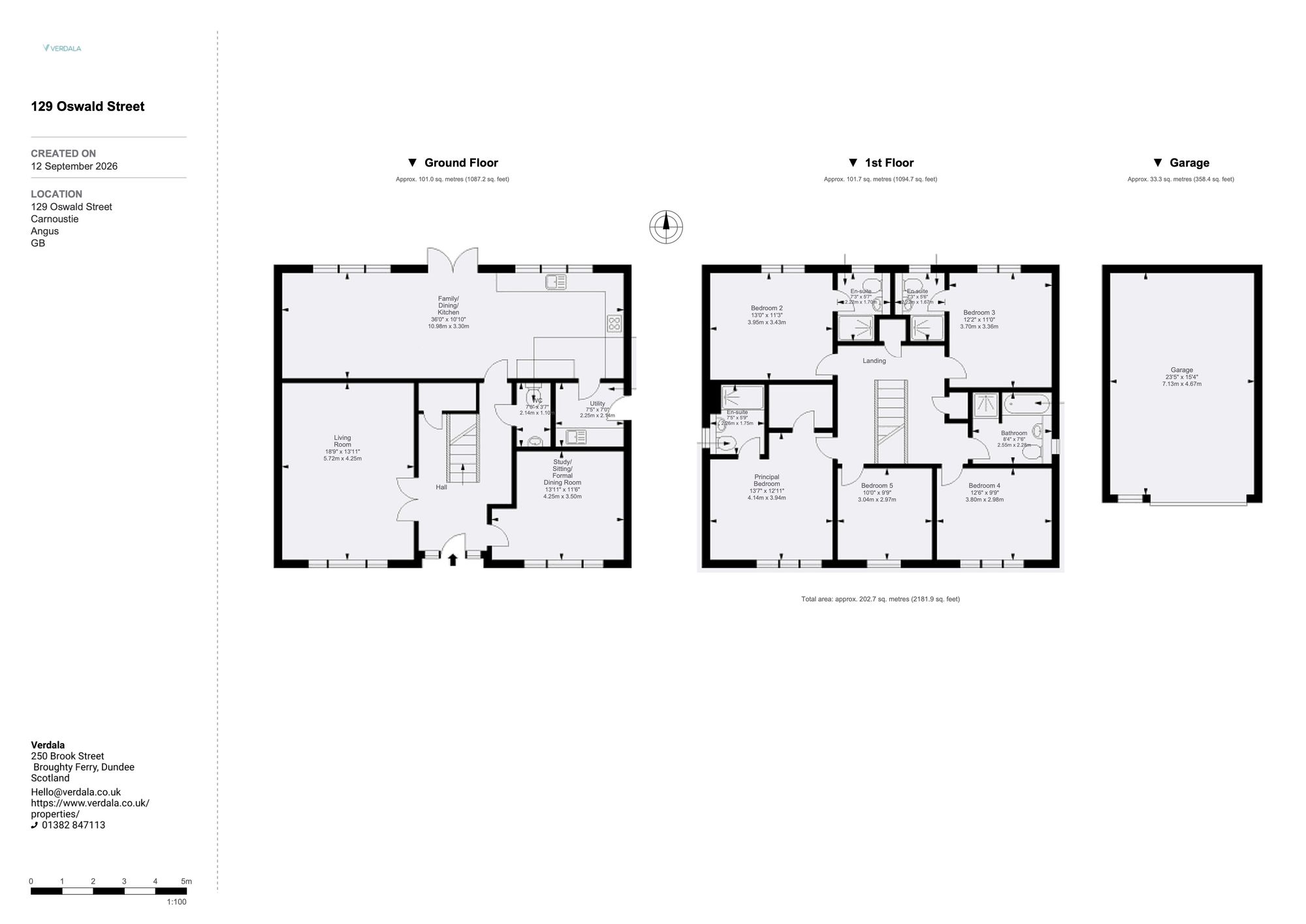 129 Oswald Street, Carnoustie floorplan