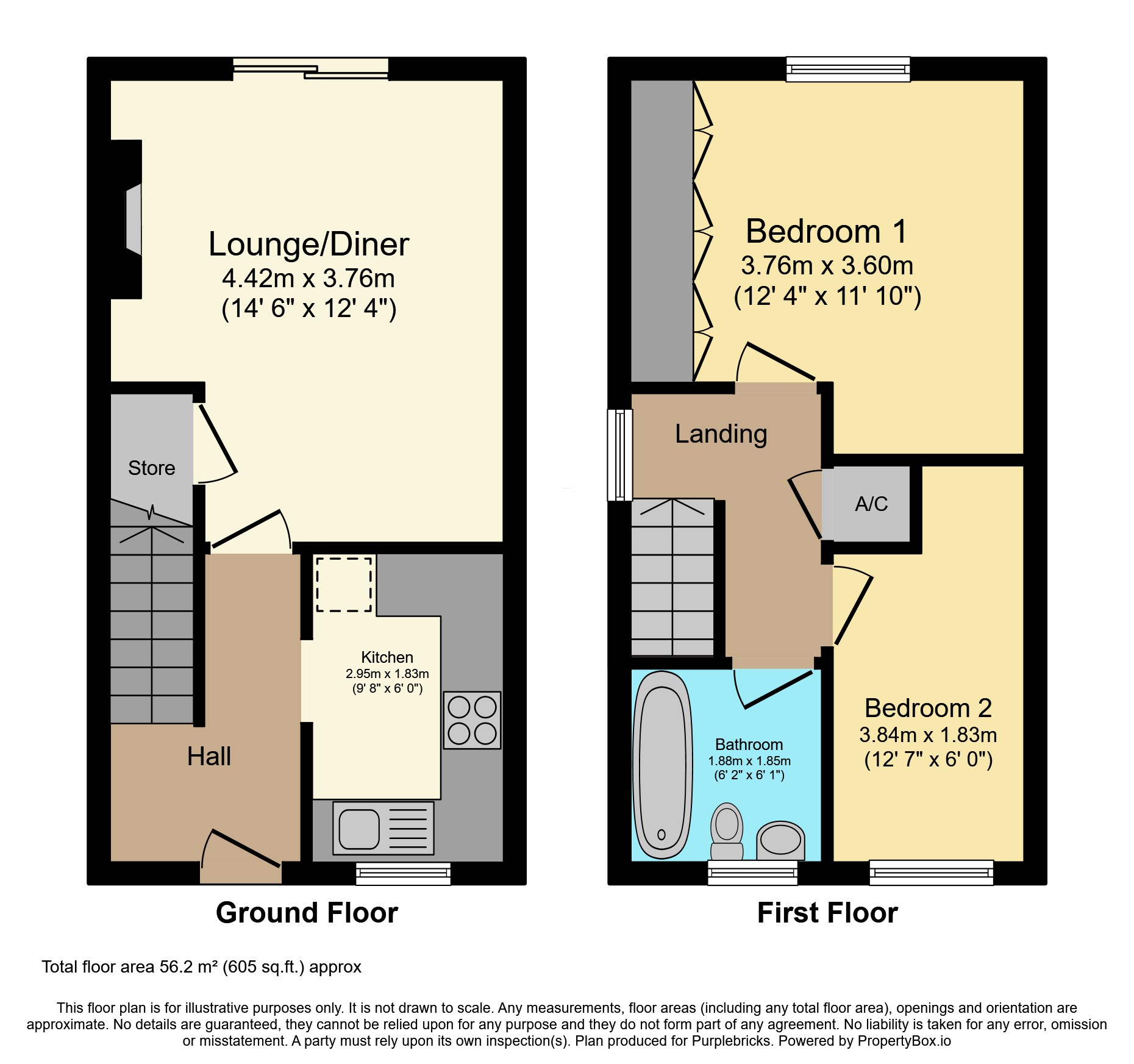 61, Moorland Road, Leicester floorplan