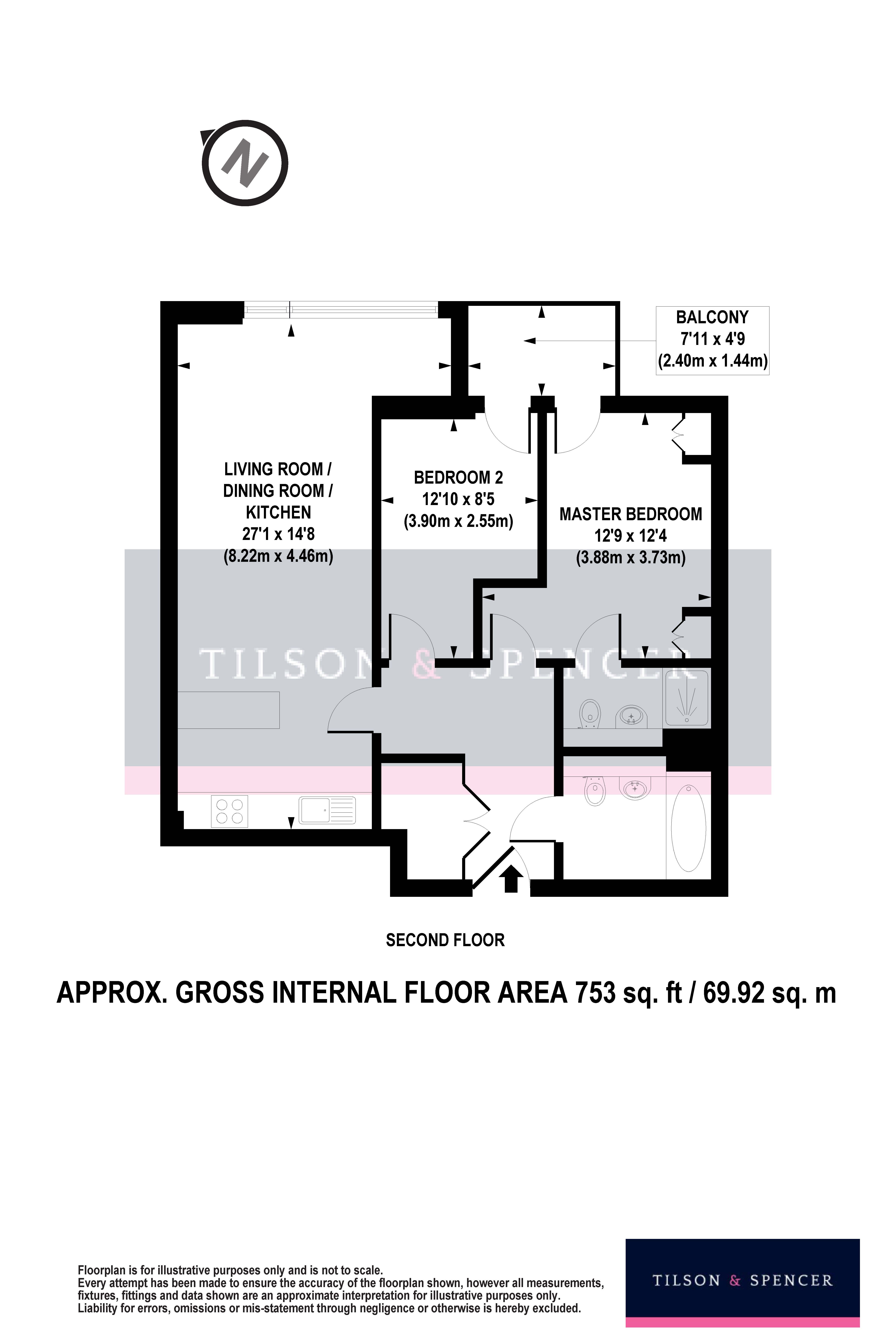 Flat 21, Crane Heights, Waterside Way, London floorplan