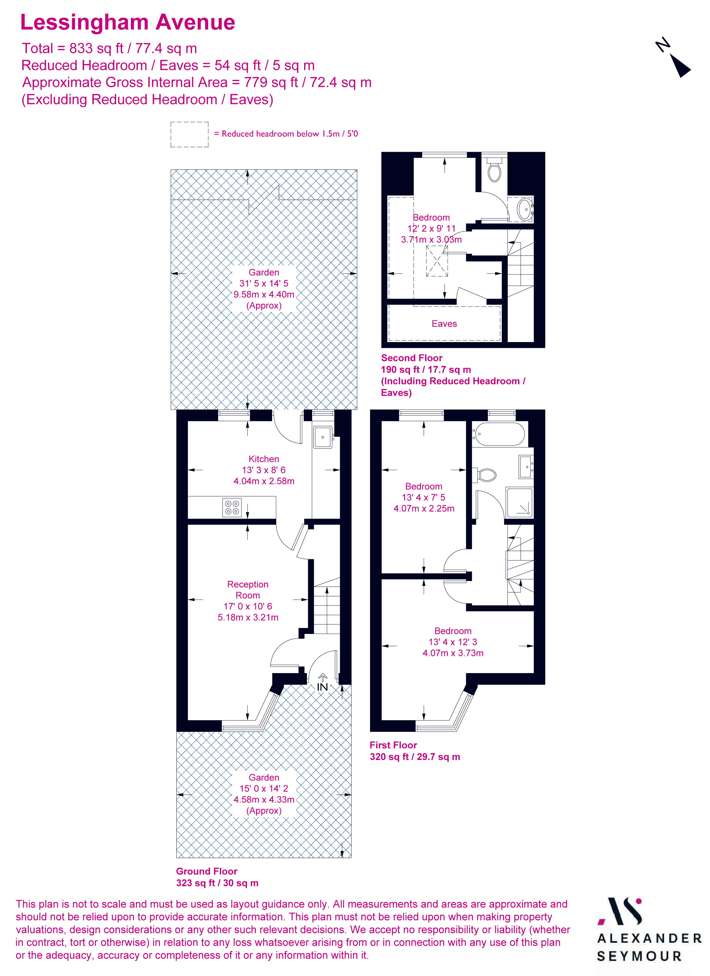 39, Lessingham Avenue, Tooting floorplan