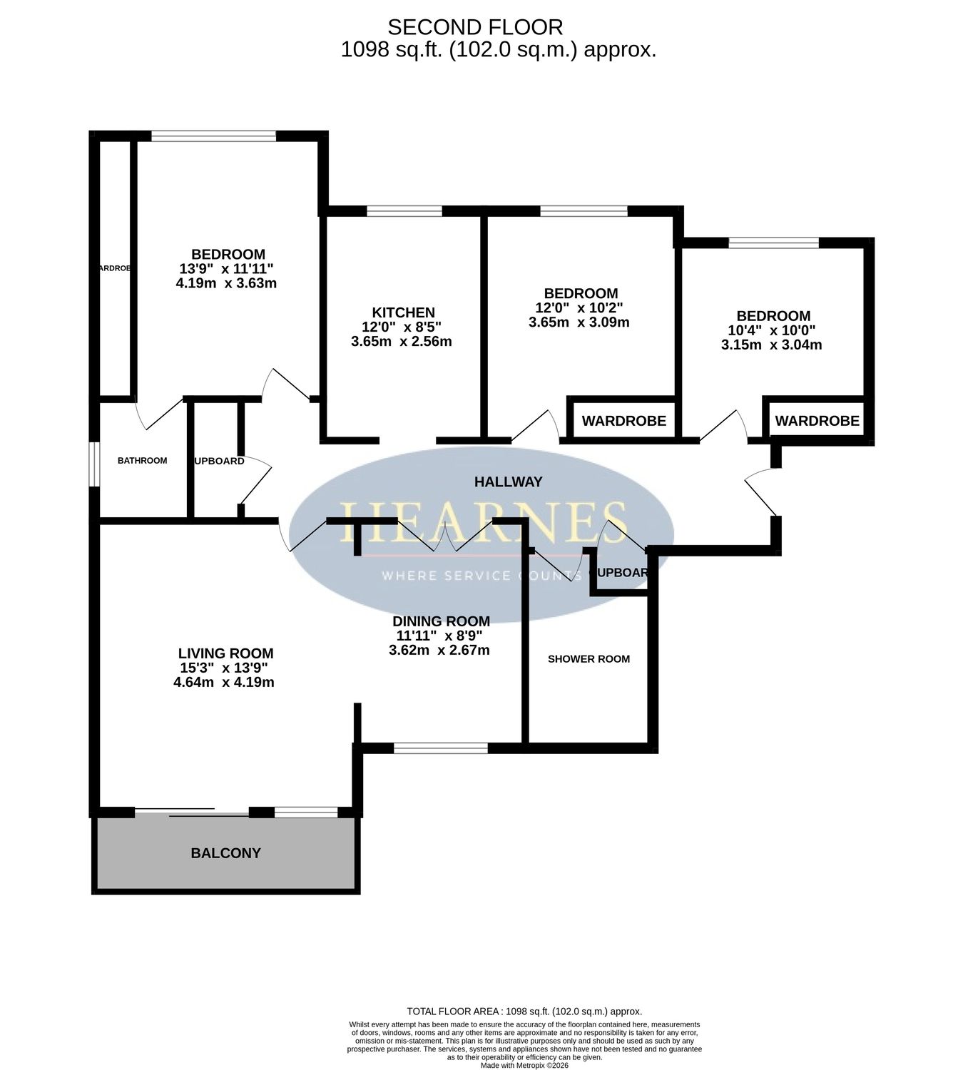 West Cliff Palms, West Cliff Road, Bournemouth floorplan