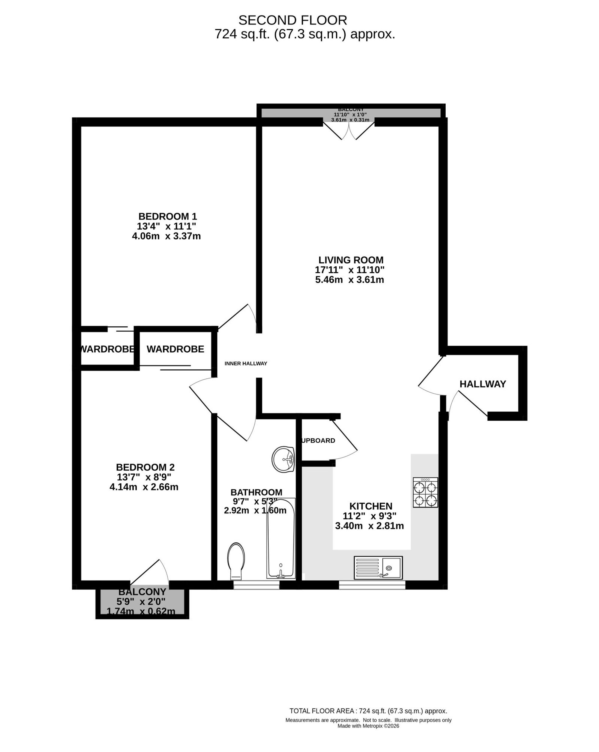 Flat 6 Highover House, The Beeches, West Didsbury, Manchester floorplan