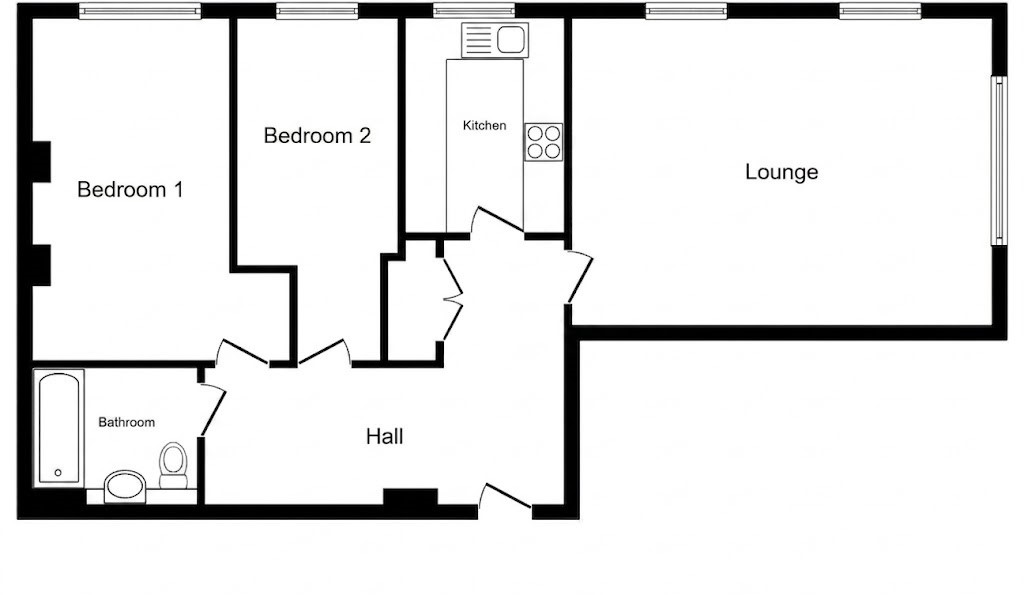 Flat 7, Manor House, 11, Wills Crescent, West Malling floorplan