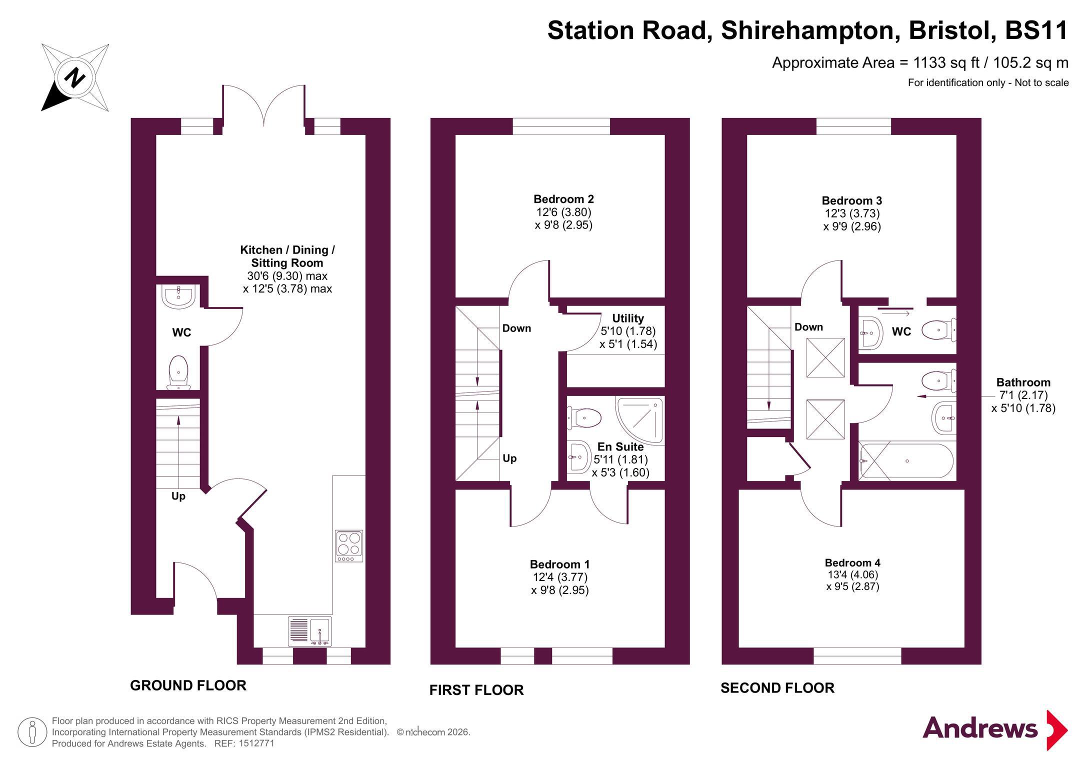 14A,, Station Road, Bristol floorplan