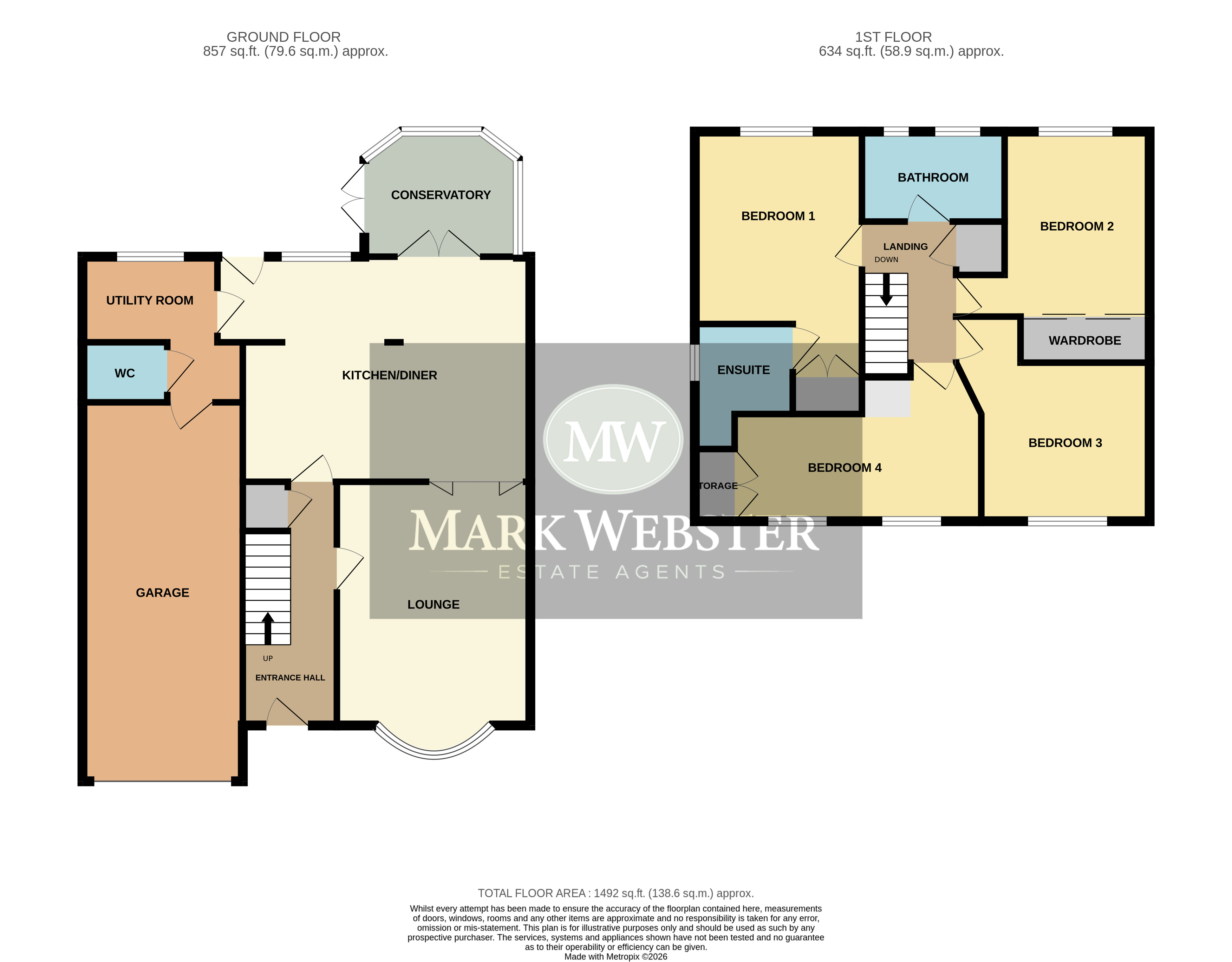 32, Milby Drive, Nuneaton floorplan