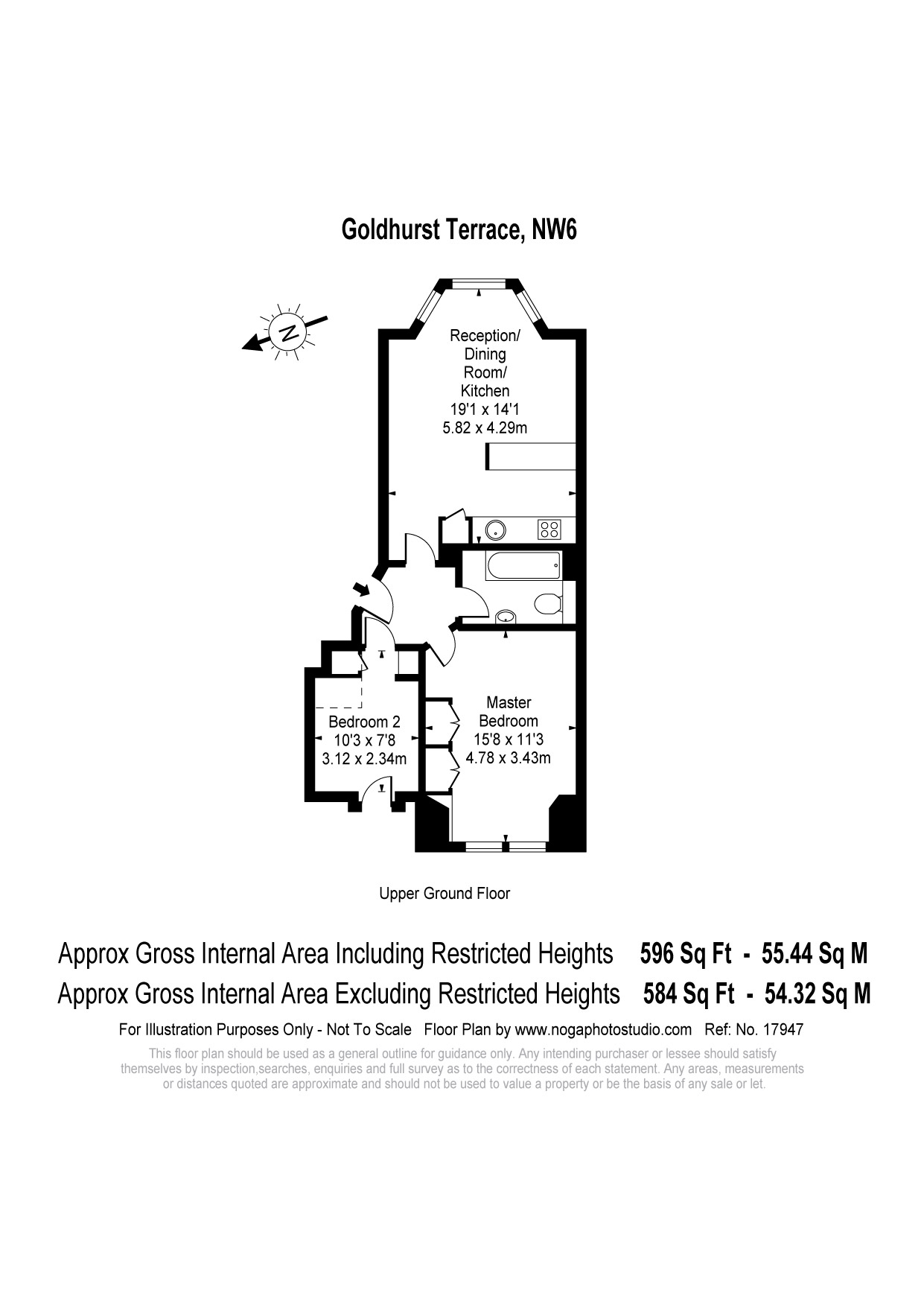 2 Bedrooms Flat to rent in Goldhurst Terrace, South Hampstead NW6