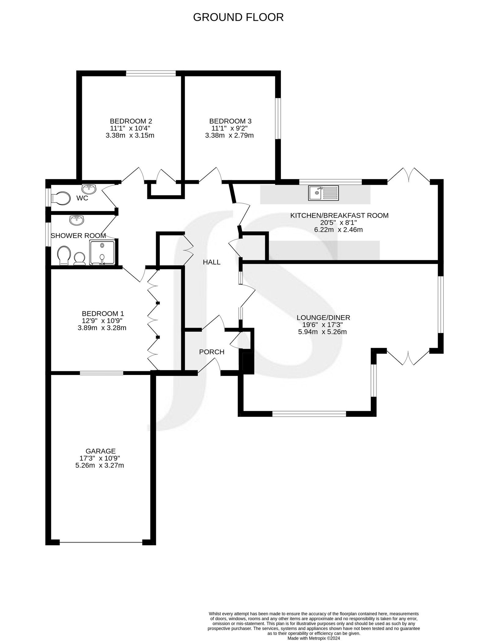 8, Holmcroft Gardens, Worthing floorplan