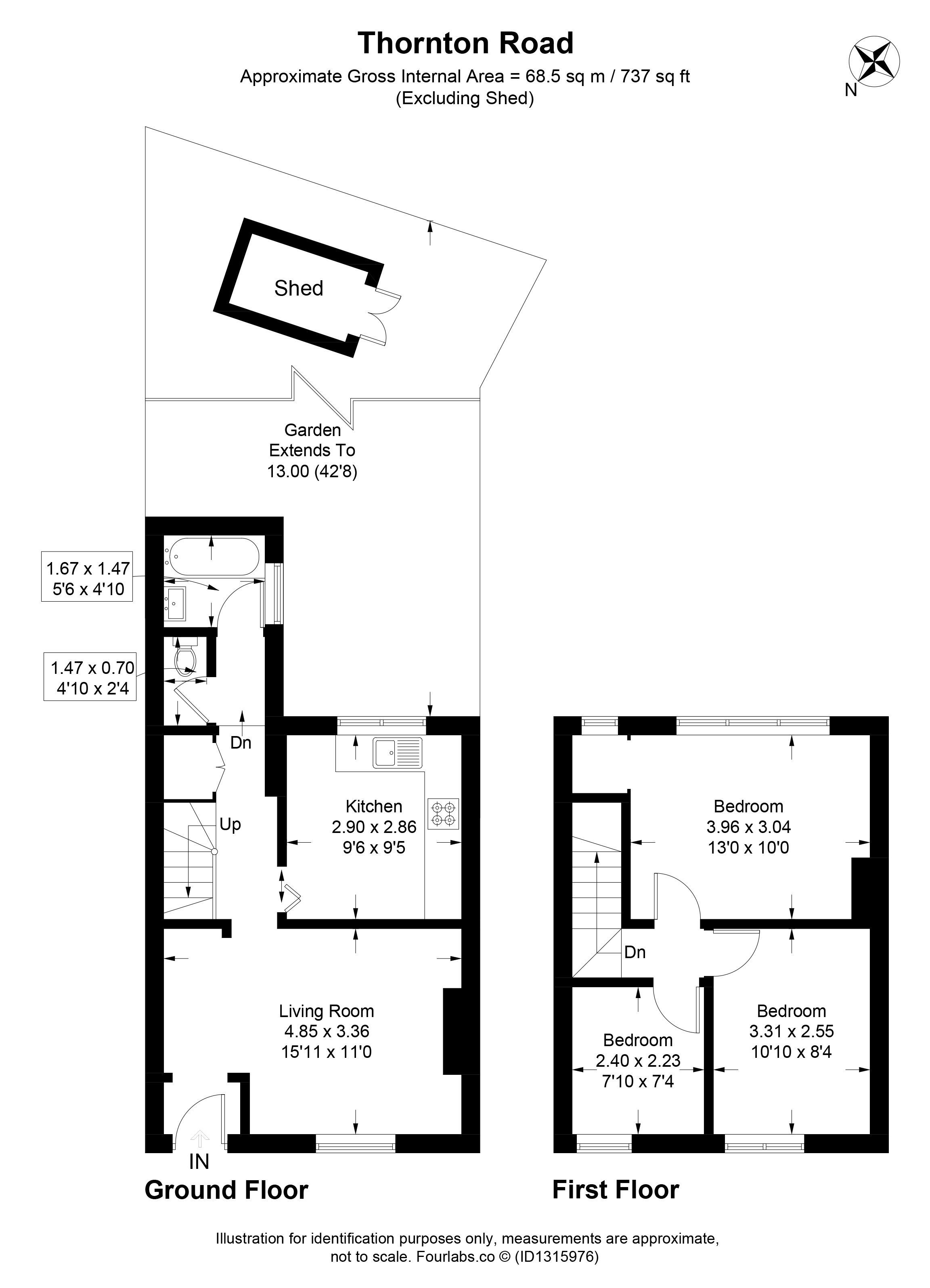 94, Thornton Road, Surrey floorplan