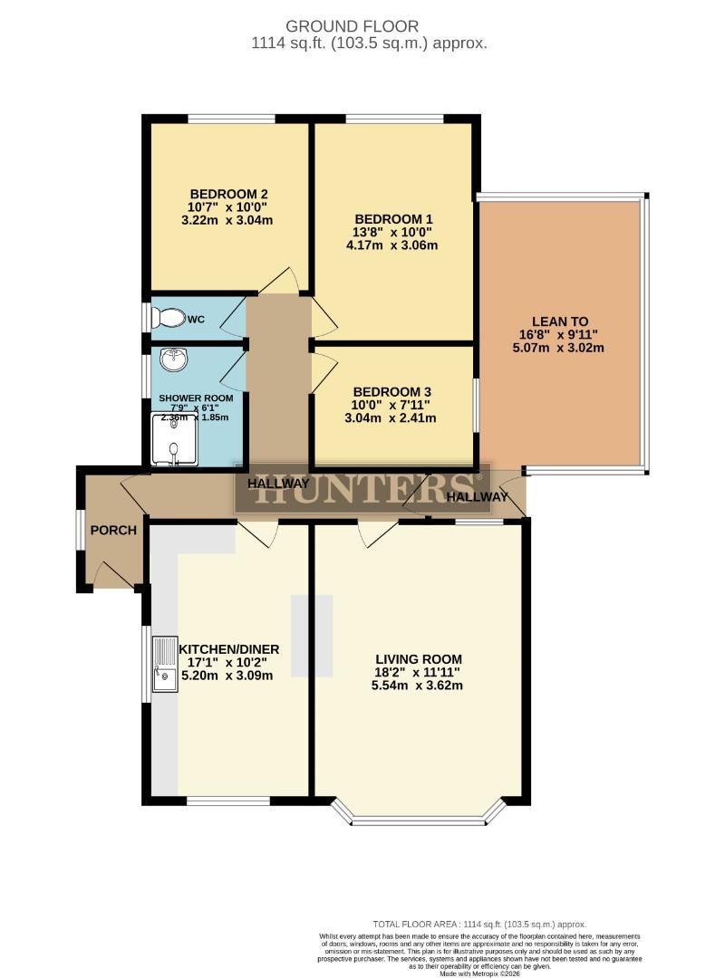16, Poole Drive, Scunthorpe floorplan