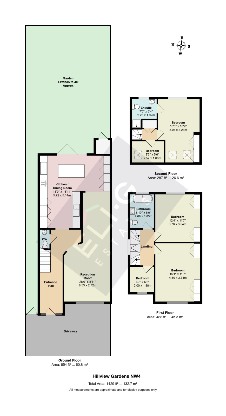 15 Hillview Gardens, London floorplan