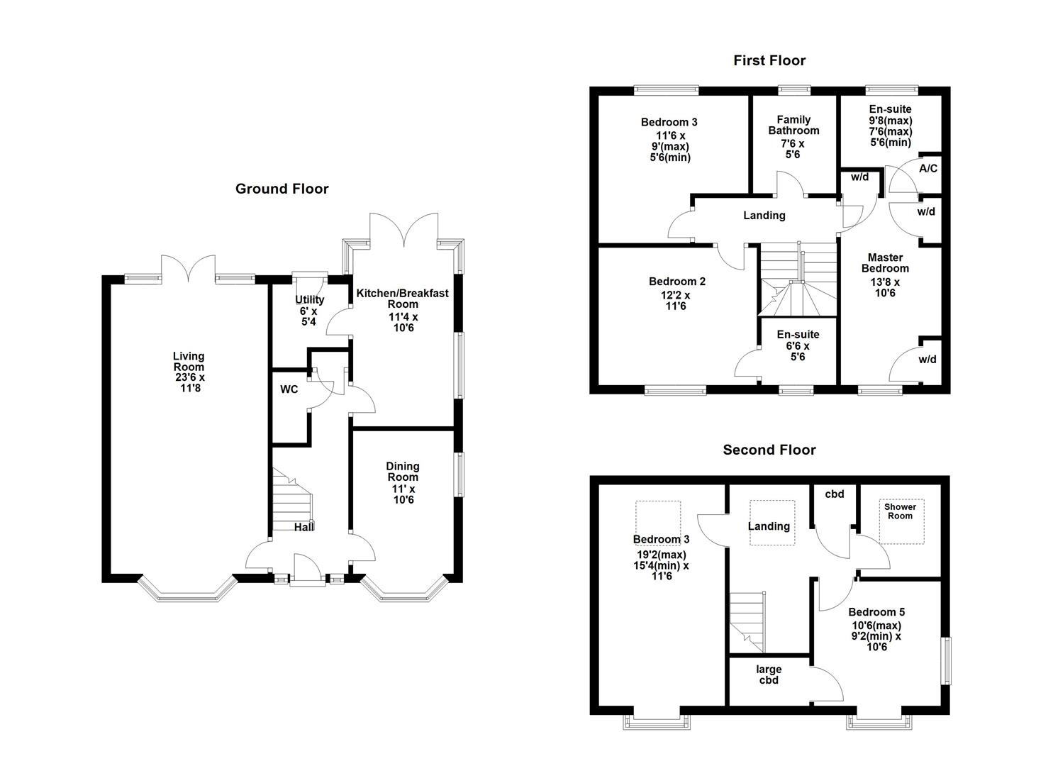 12, Stanley Close, Corby floorplan