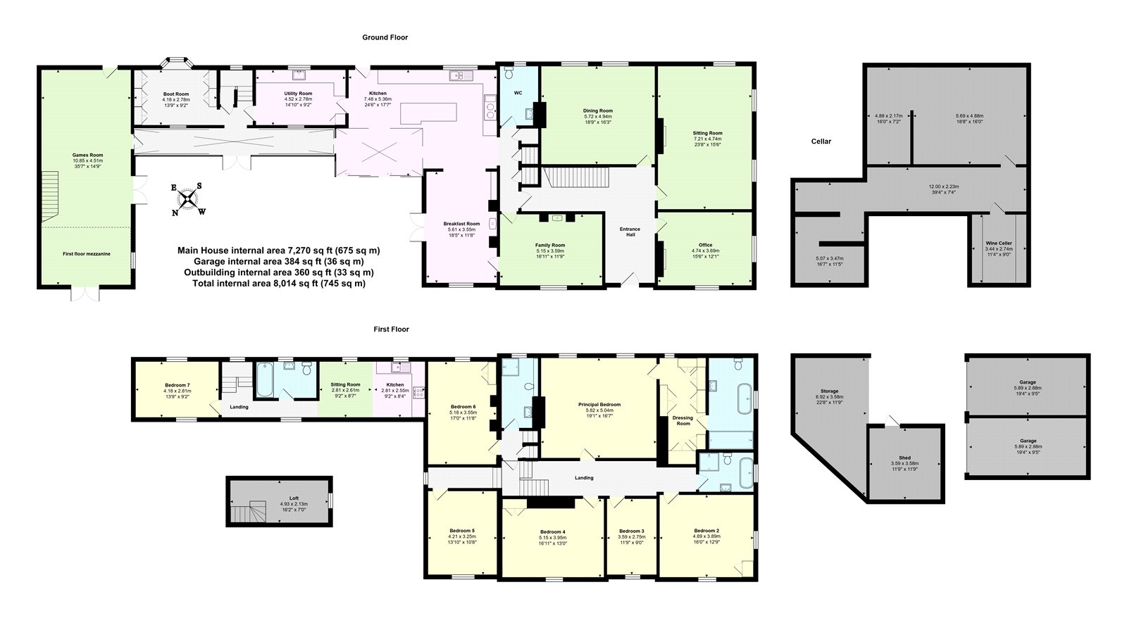 Tadlow House,, Tadlow, Cambridgeshire floorplan