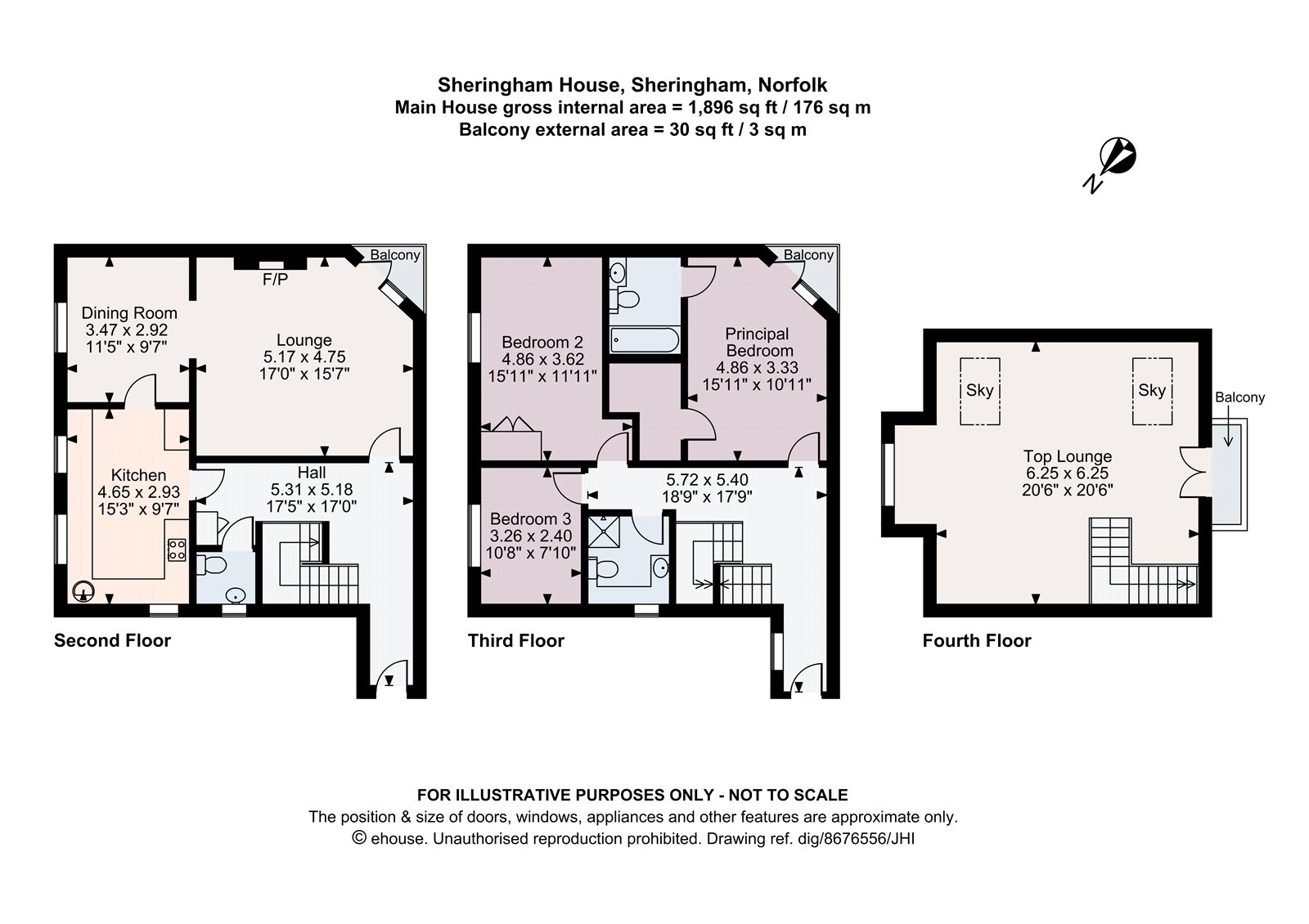 Apartment 4D, Sheringham House,, Cremers Drift, Norfolk floorplan