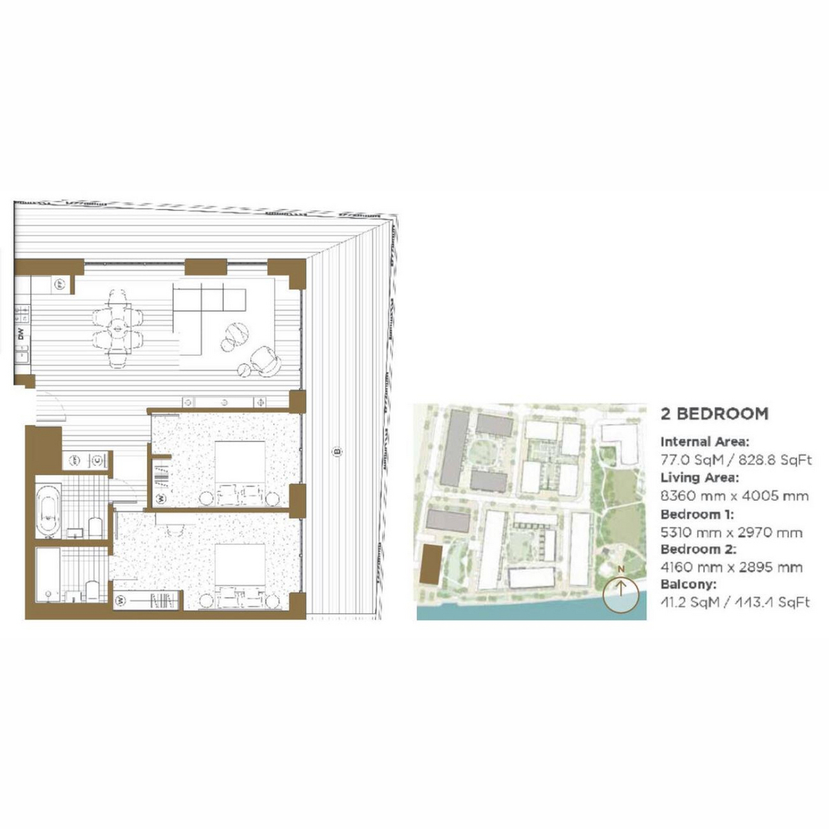 Flat 16 Marco Polo, 6, Bonnet Street, London floorplan