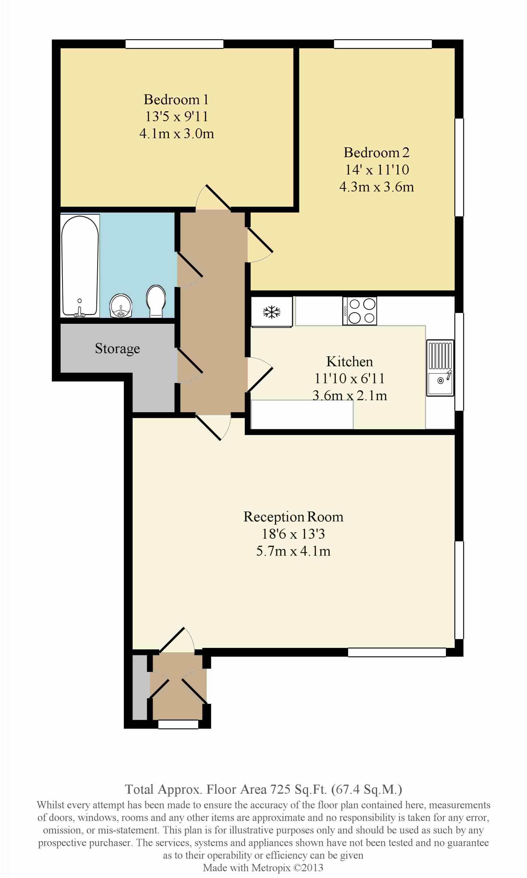 2 Bedrooms Flat to rent in Revere Way, Ewell KT19