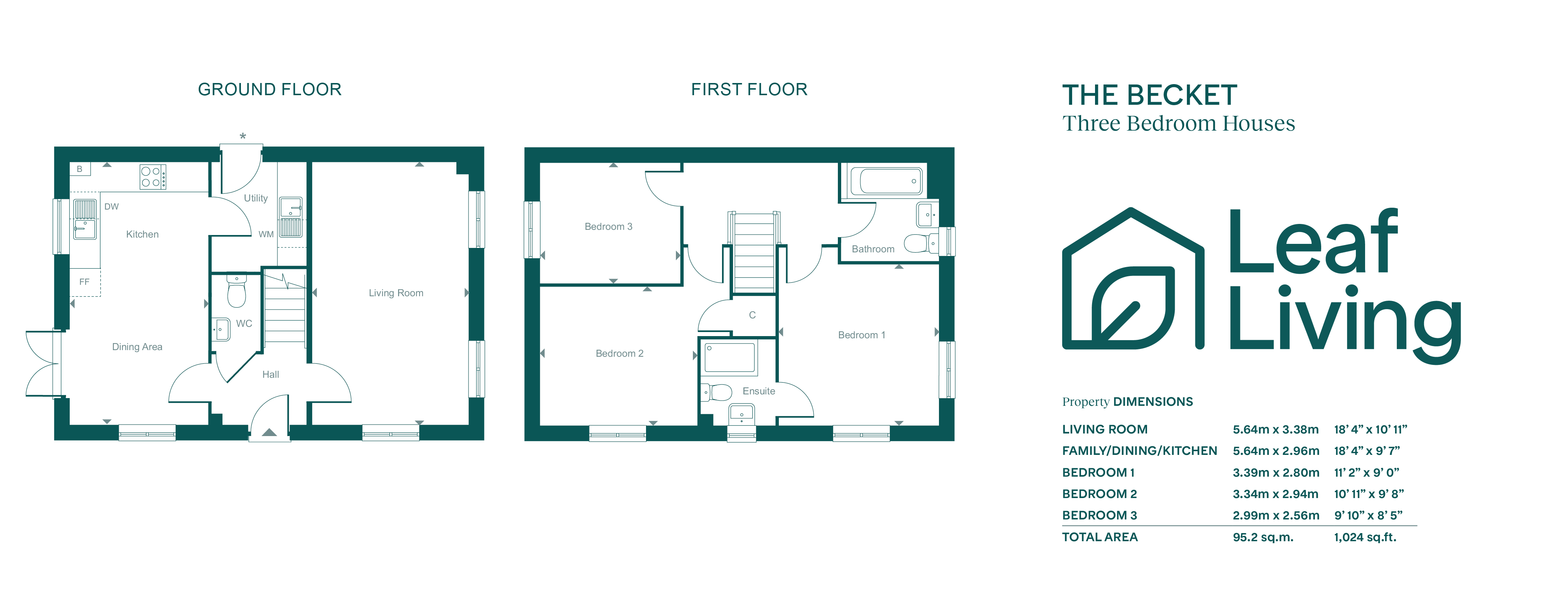 27 bluebell way  - Becket RL flatfair, Leaf Living at Ashdown Gardens, Crowborough, TN6, Crowborough floorplan