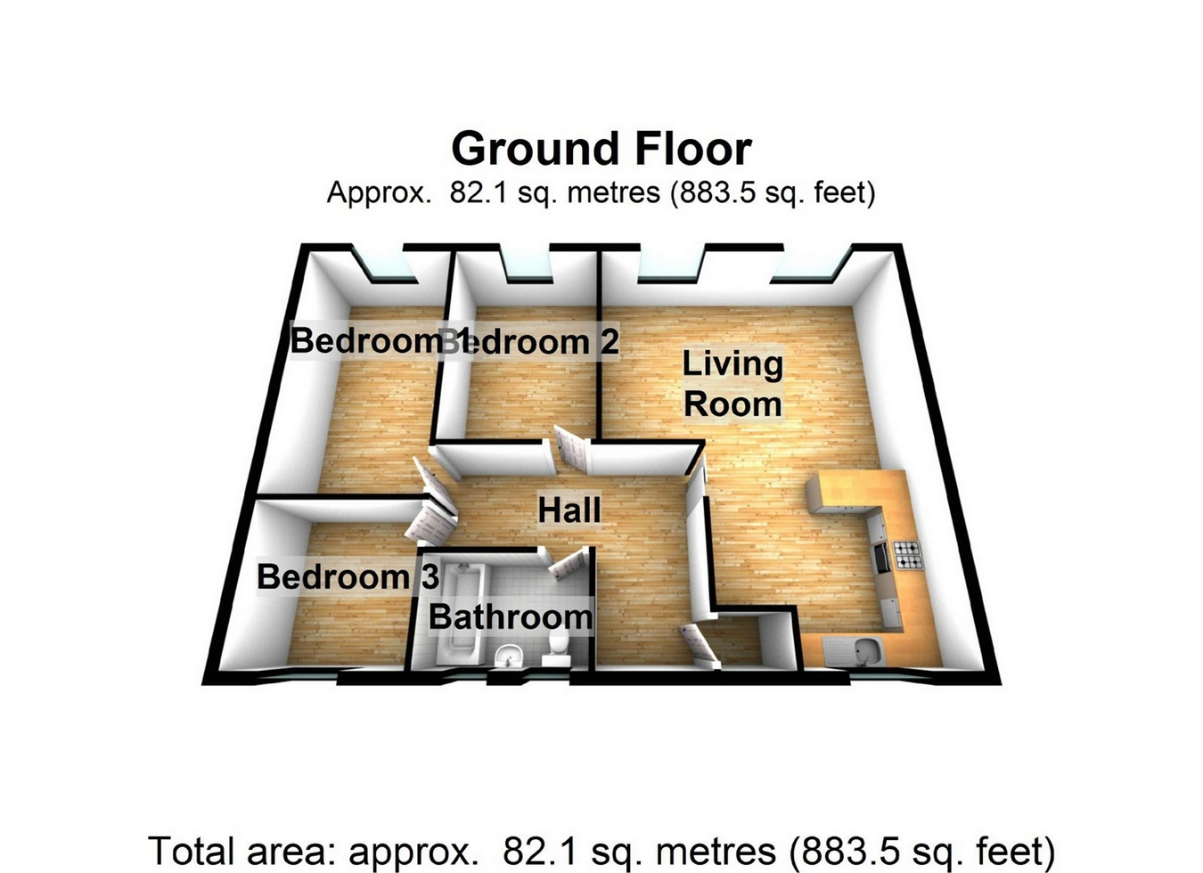 3 Bedrooms Maisonette for sale in Moors Walk, Welwyn Garden City, Hertfordshire AL7