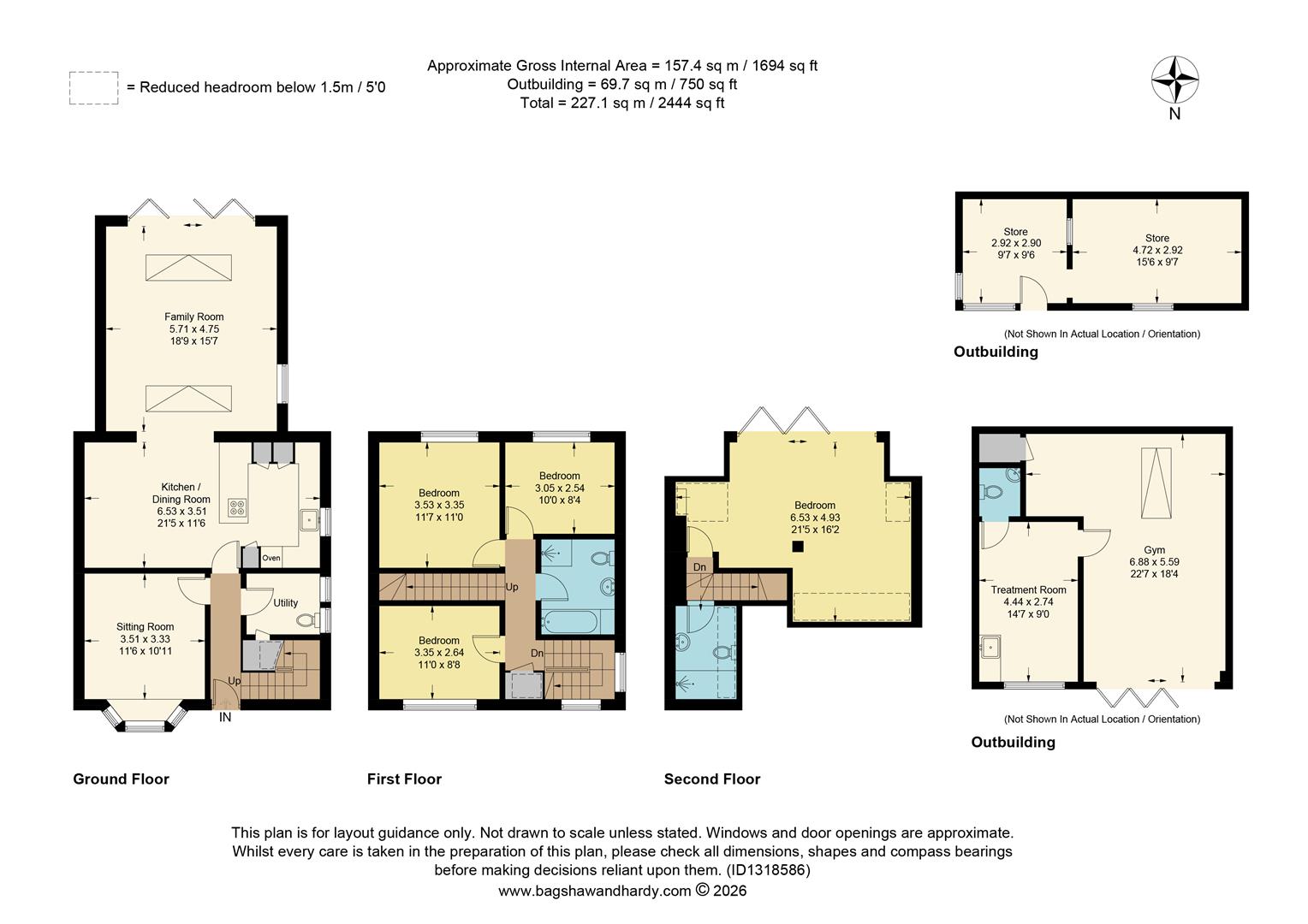 7, Warren Lane, Hurst Green floorplan