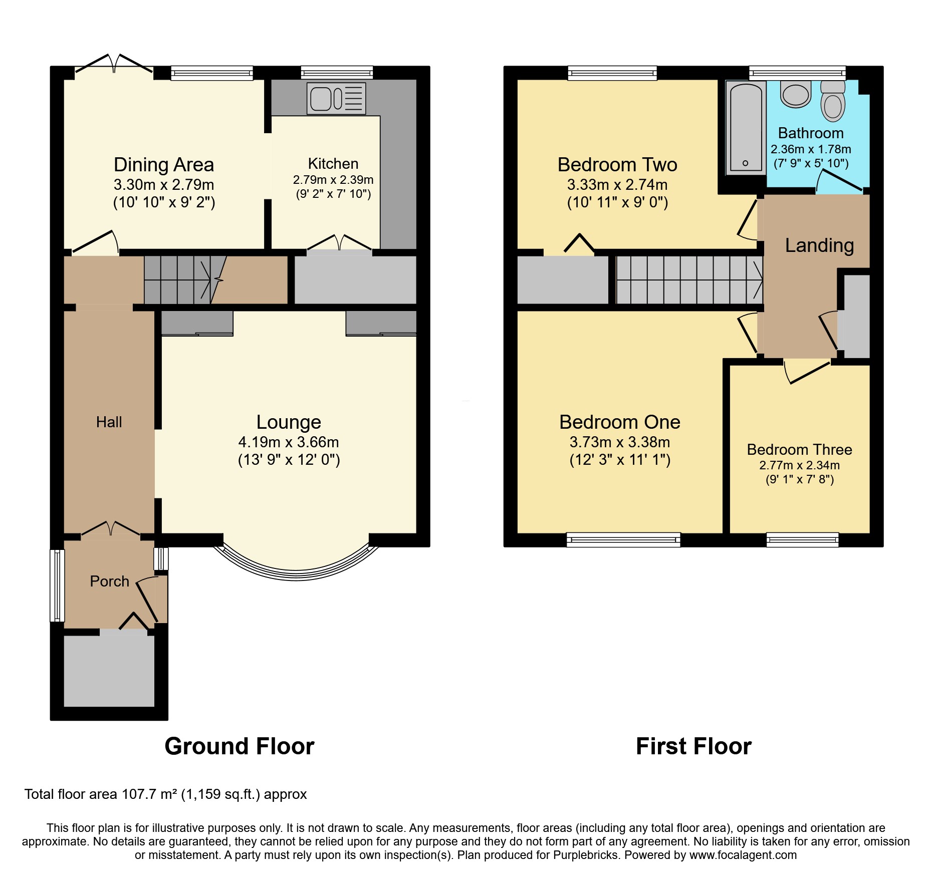 50, Windward Way, Birmingham floorplan