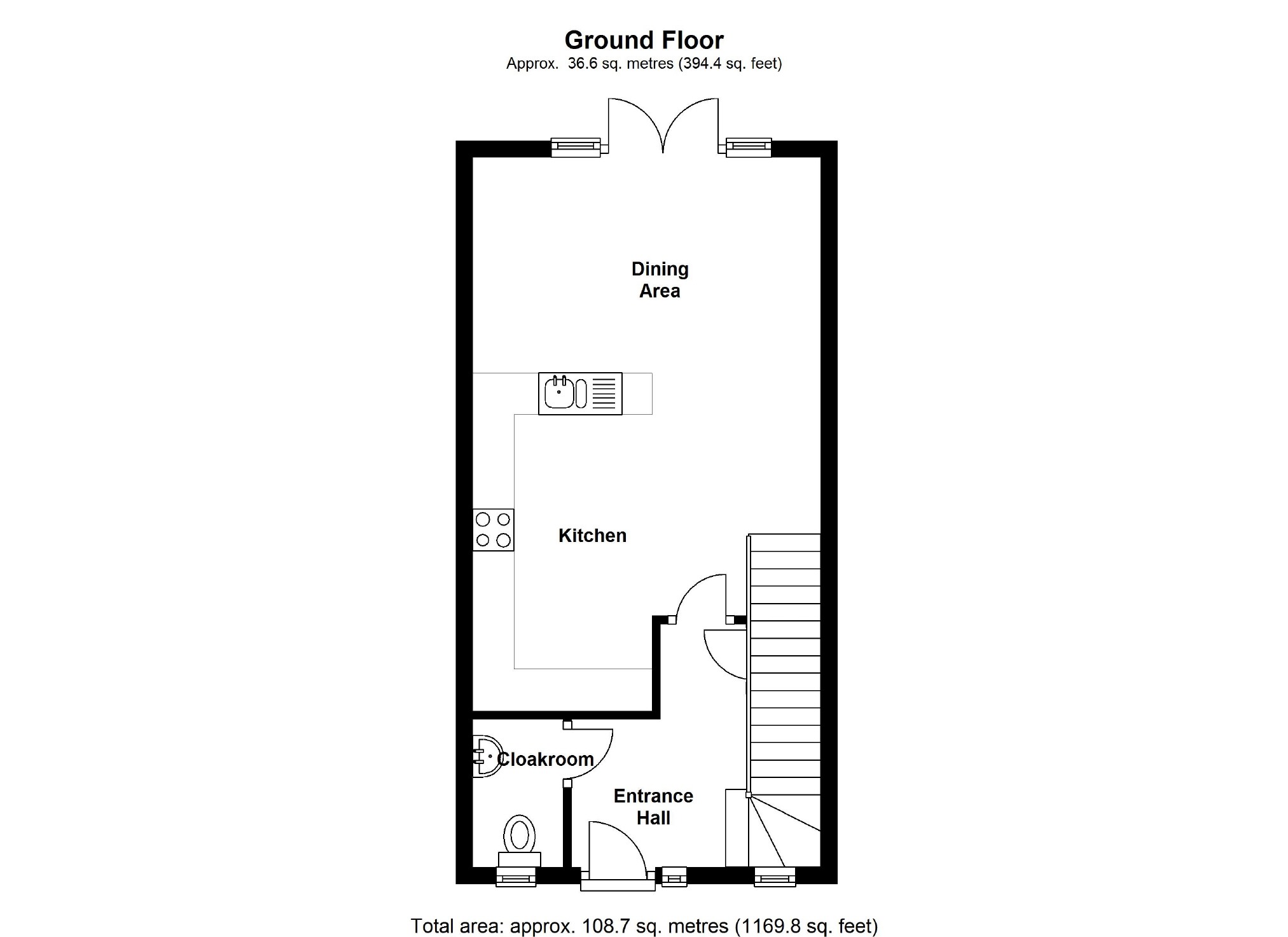 3 Bedrooms Town house to rent in Top Fair Furlong, Redhouse Park, Milton Keynes MK14