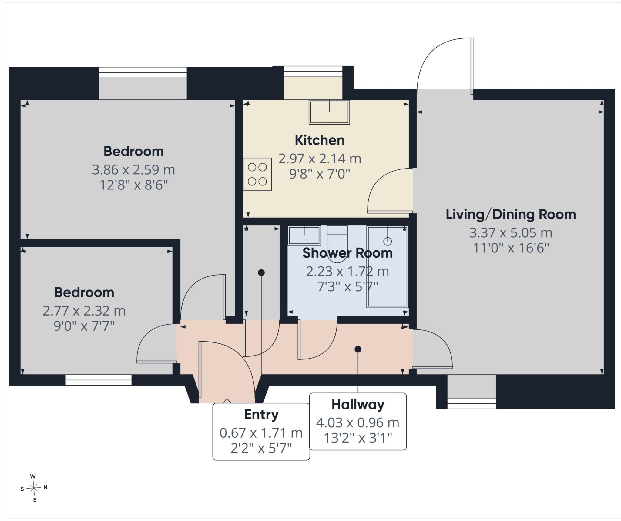 2, Barbican Court, East Looe floorplan