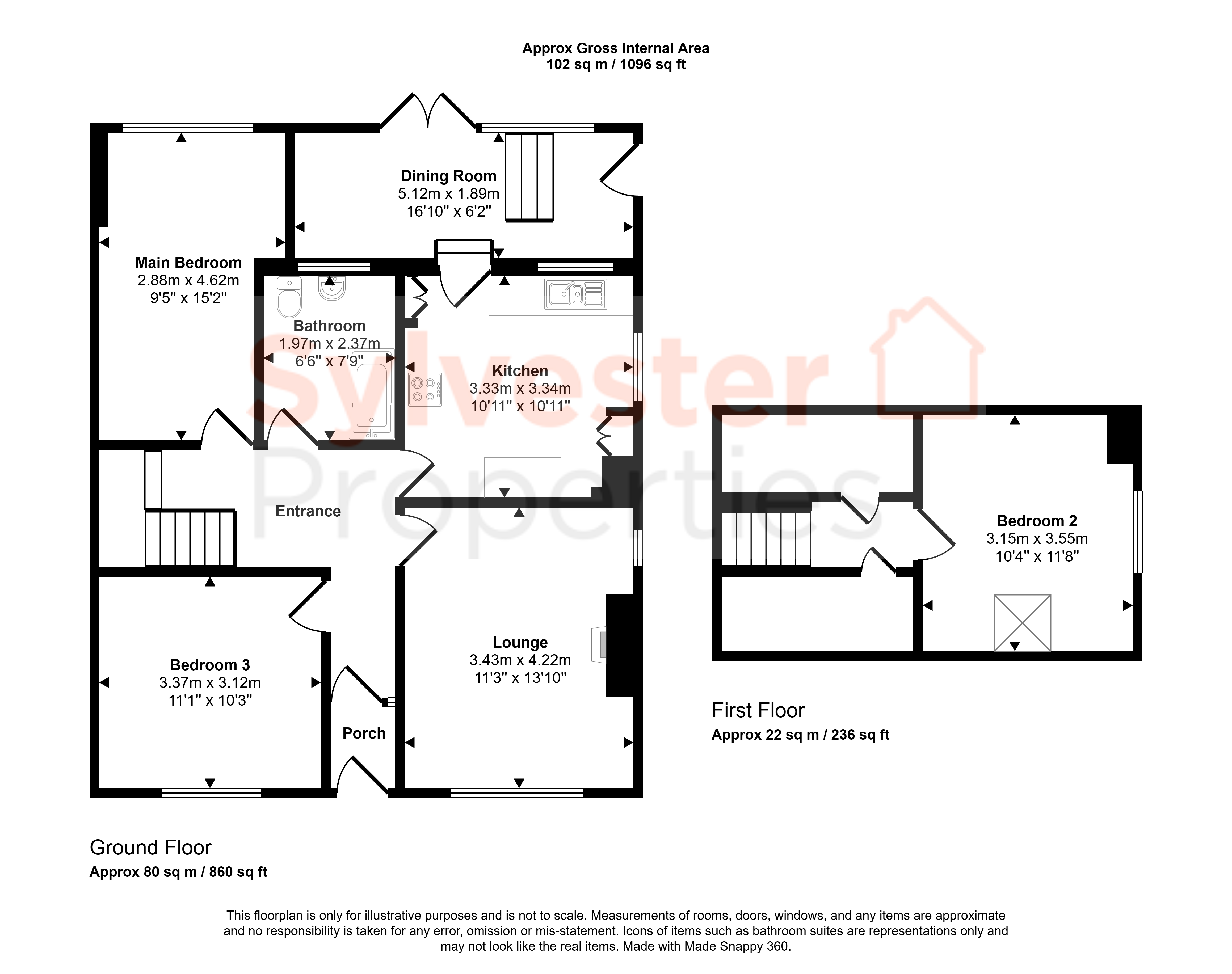 24, Plunkett Road, Dipton floorplan