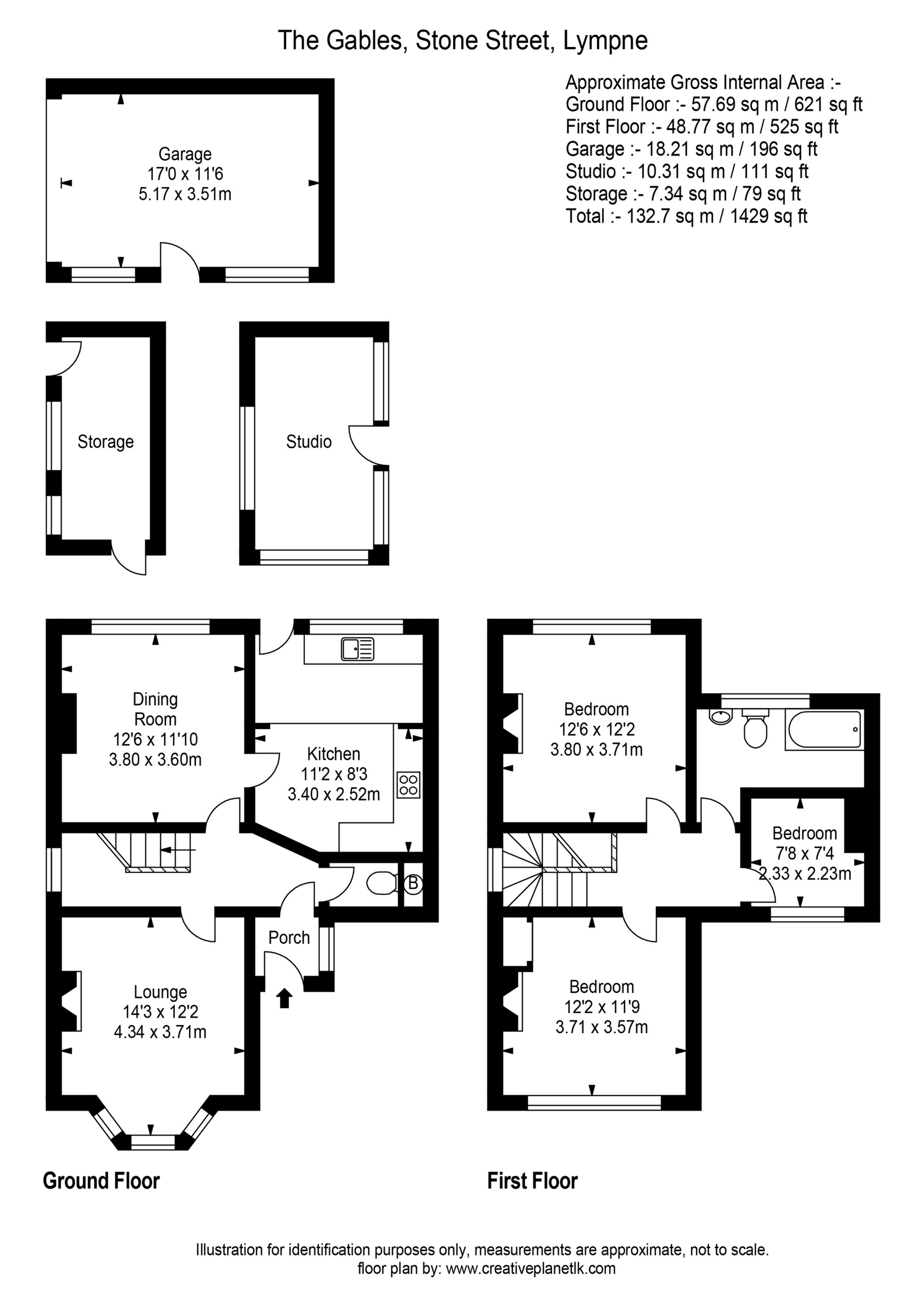 The Gables, Stone Street, Hythe floorplan