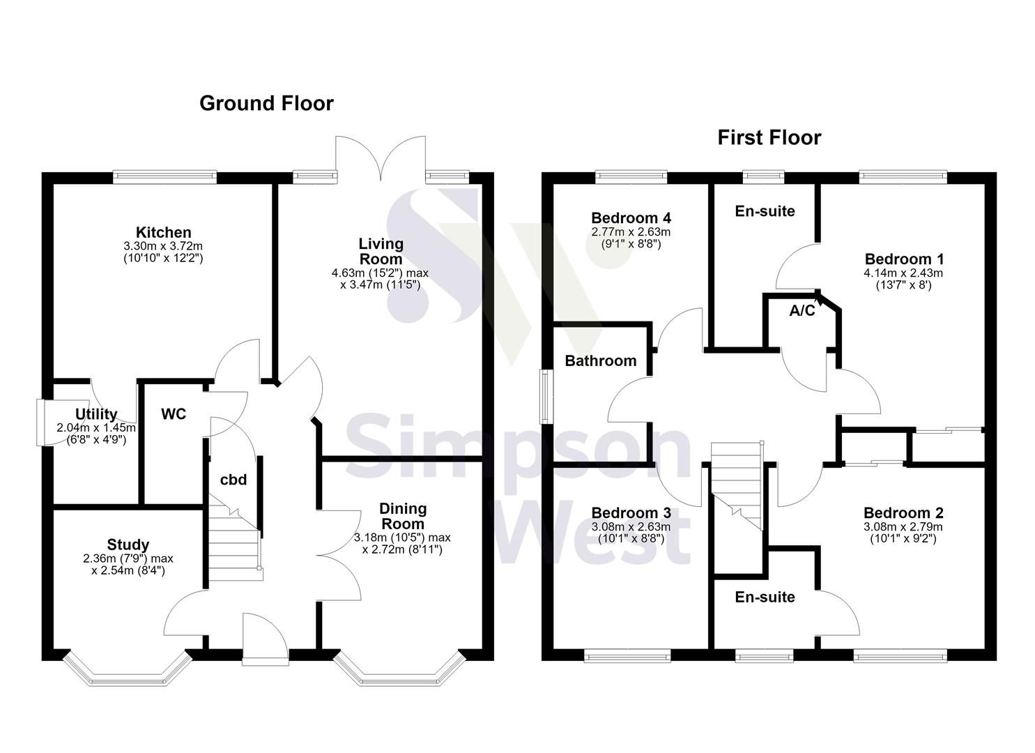 Siskin Close, Corby floorplan