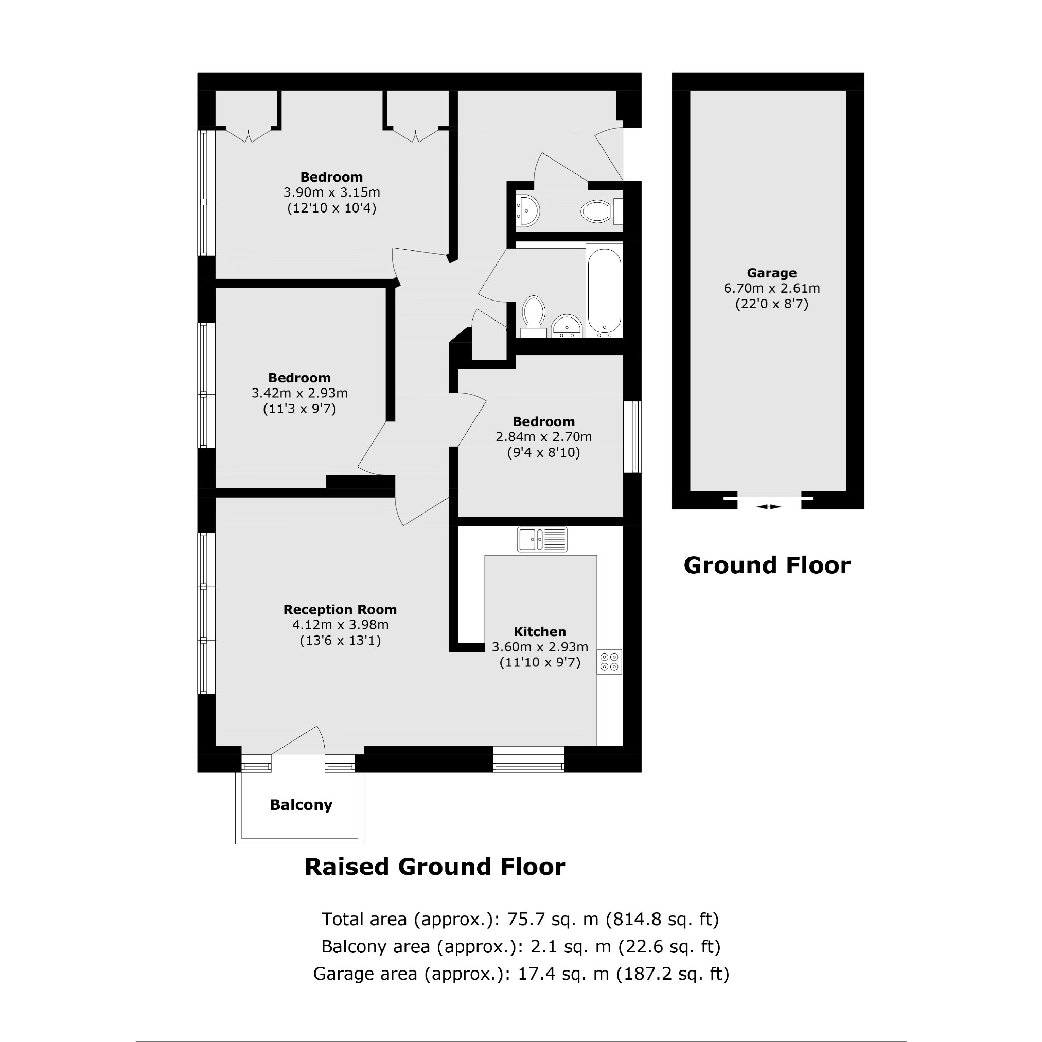Flat 1, Crest View, 47, Dartmouth Park Hill, London floorplan
