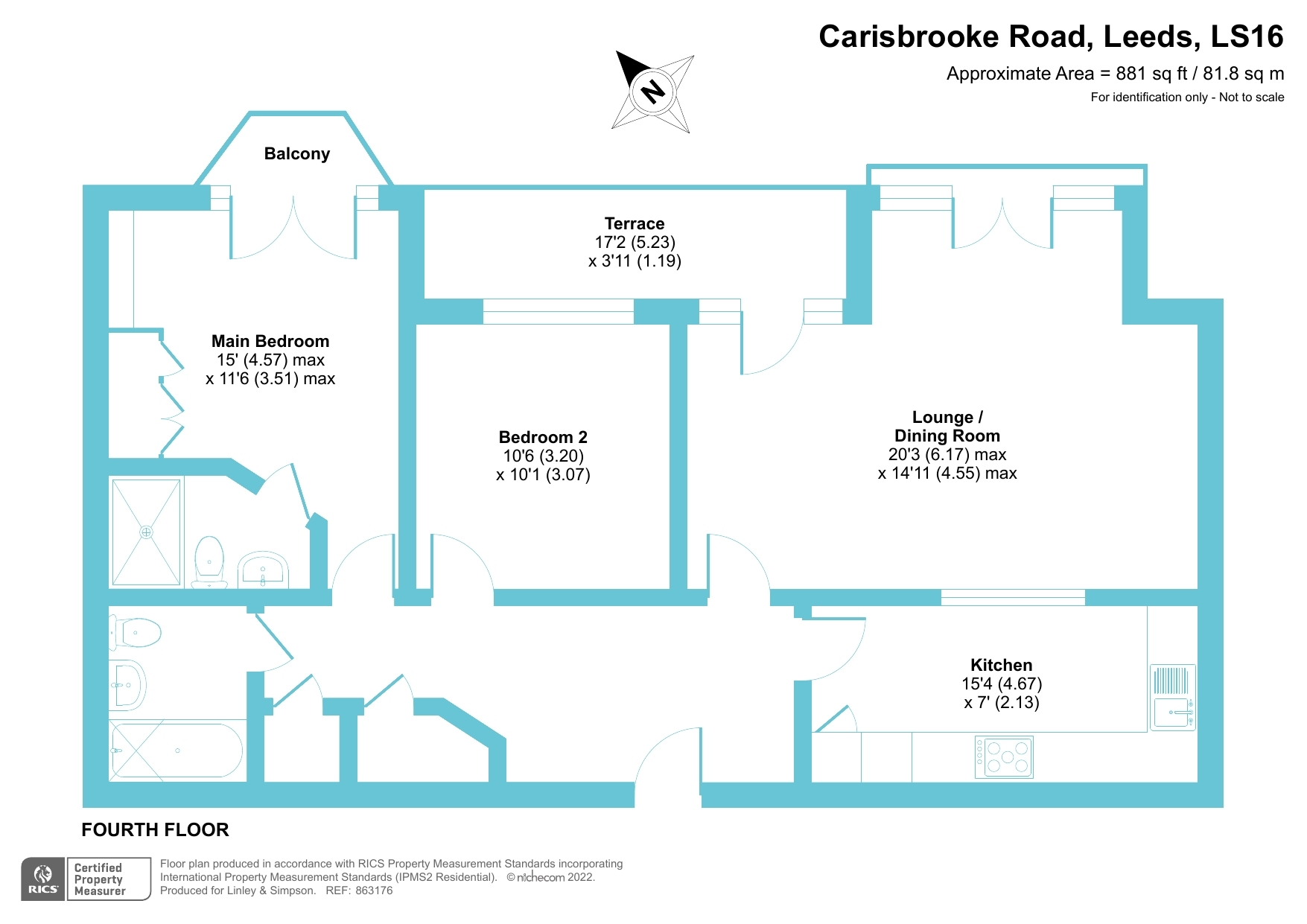 Carisbrooke Road, Far Headingley, Leeds LS16, 2 bedroom flat for sale