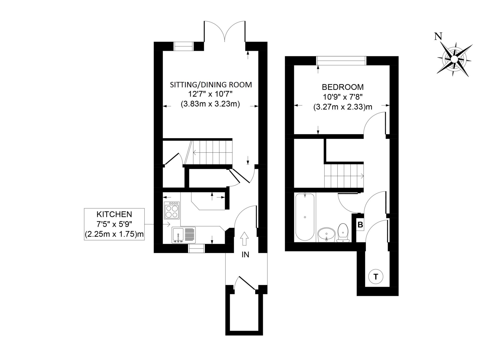 1 Bedrooms Terraced house to rent in Bushells Wharf, Tring HP23