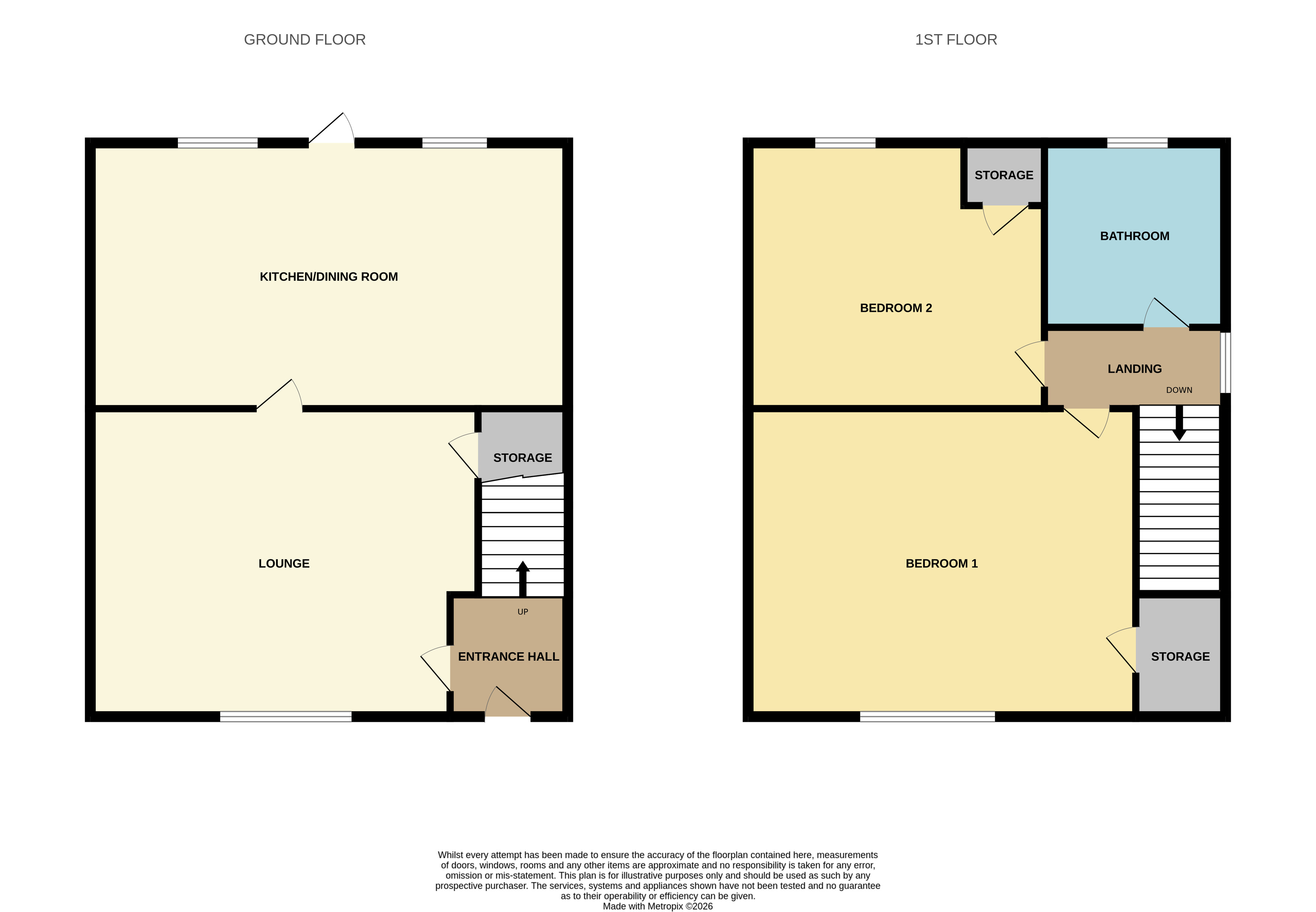 4 Coronation Cottages,, Main Street, Burton-on-Trent floorplan