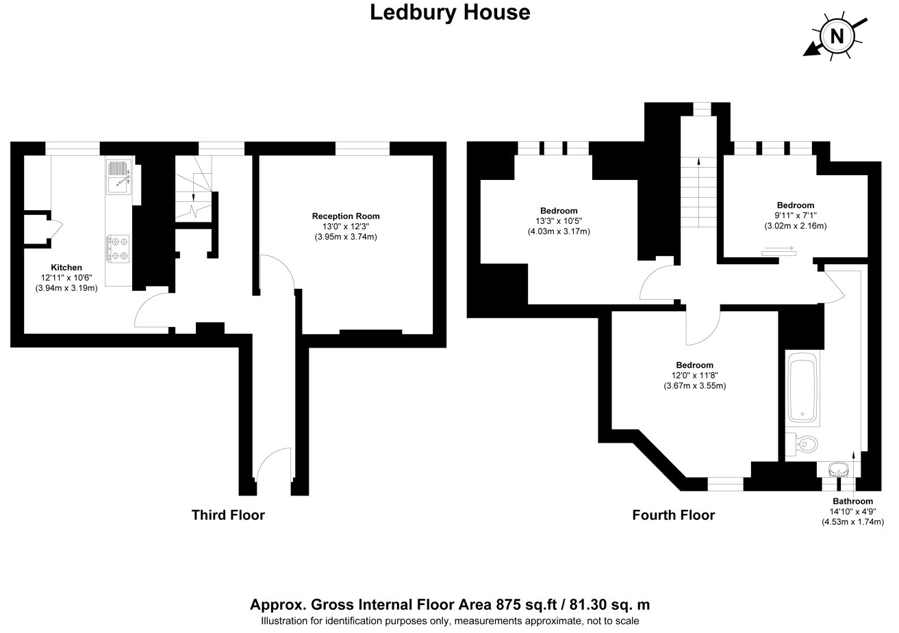 54,, Ledbury House, East Dulwich floorplan