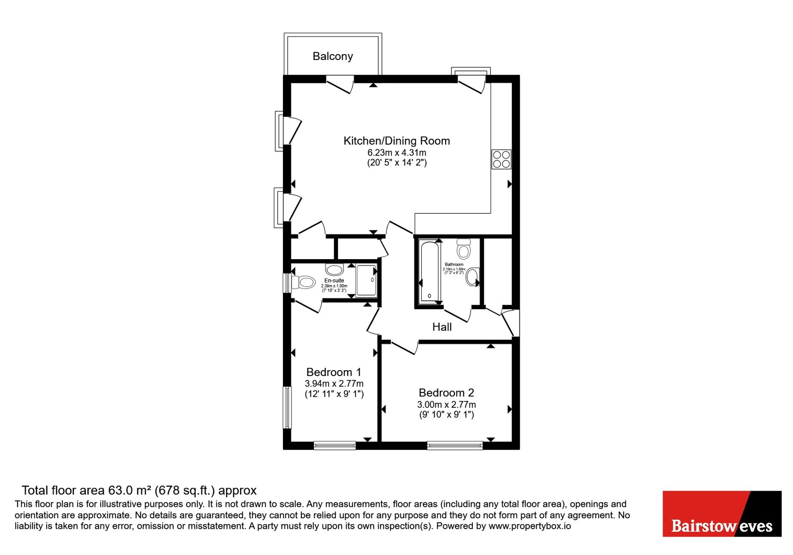 Flat 14, Arc Court,, Maxwell Road, Romford floorplan