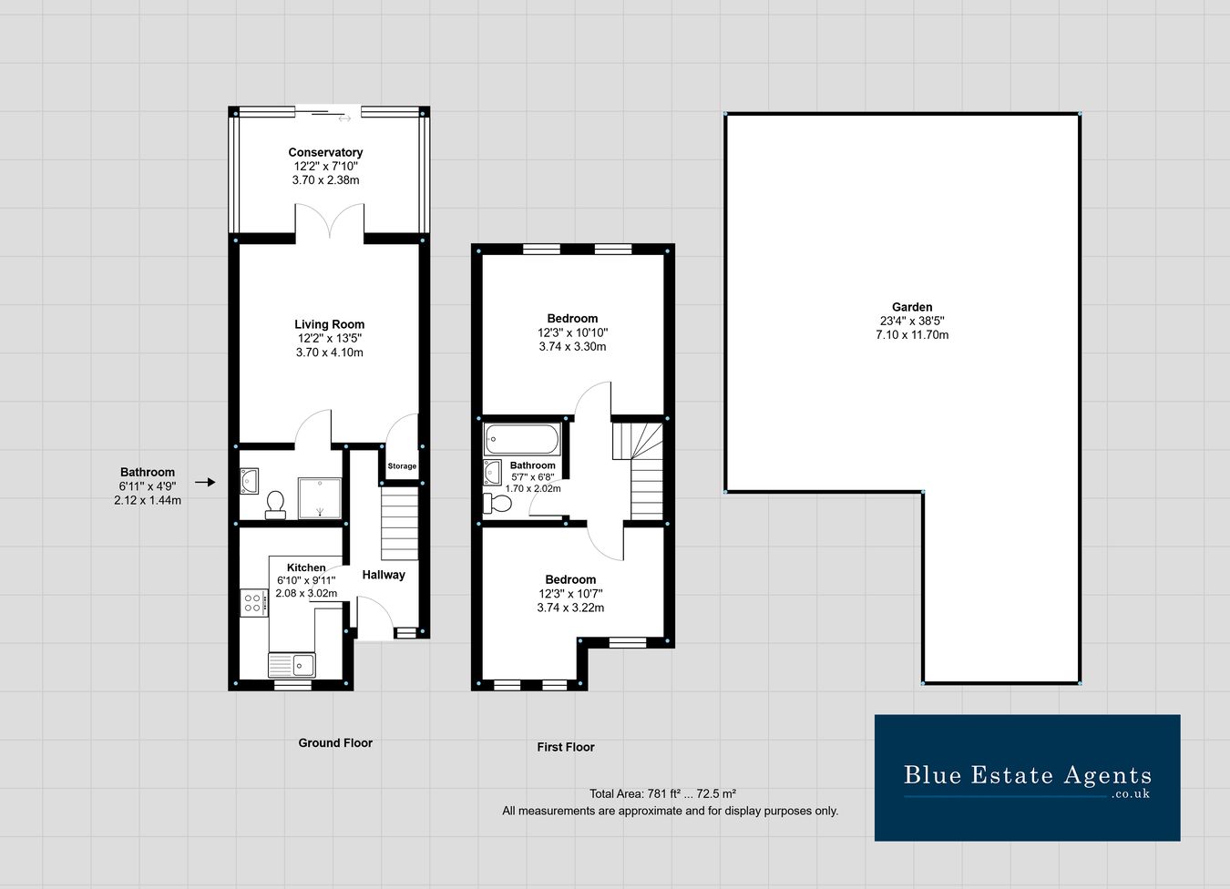 1b Crane Cottages, Dudset Lane, Hounslow floorplan